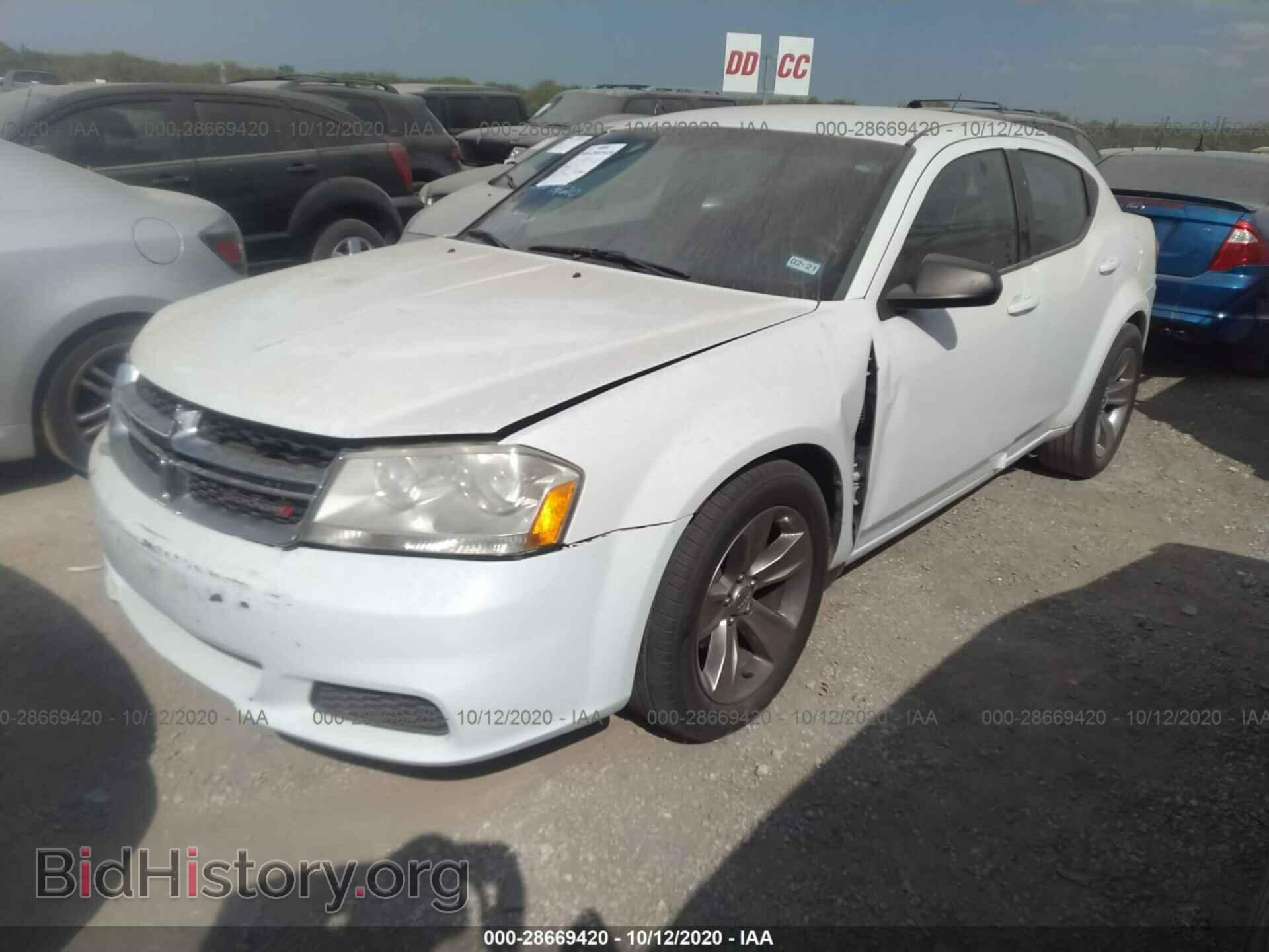 2013 DODGE AVENGER - VIN: 1C3CDZAB8DN537671 - Фото 2