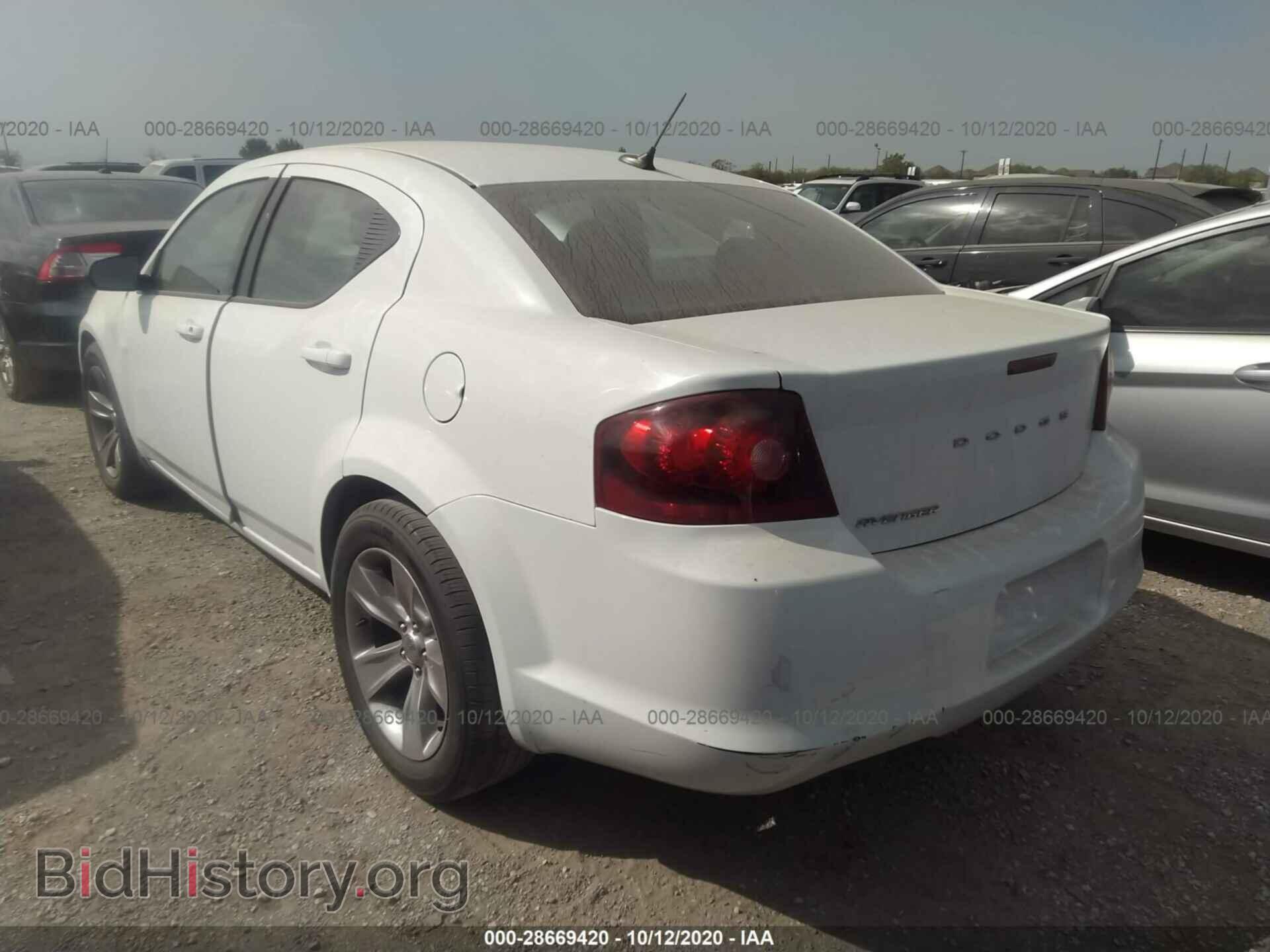 2013 DODGE AVENGER - VIN: 1C3CDZAB8DN537671 - Фото 3