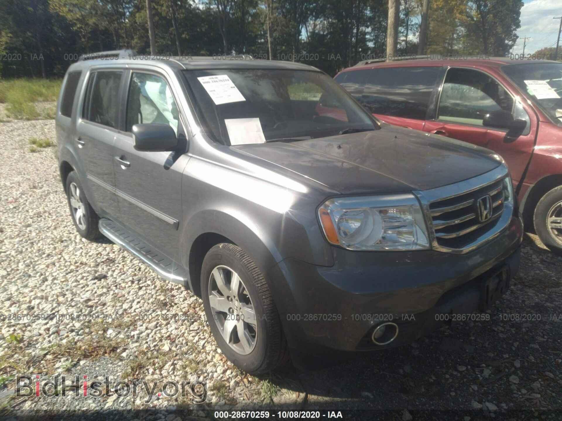 Фотография 5FNYF4H96DB076311 - HONDA PILOT 2013