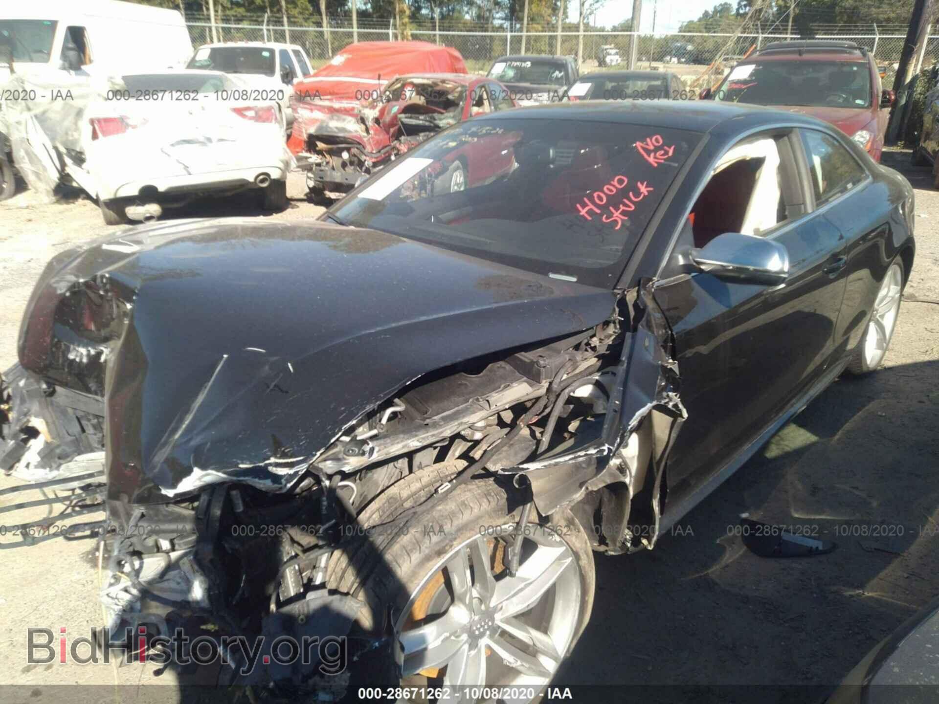 2012 AUDI S5 - VIN: WAUVVAFR6CA006691 - Photo 2