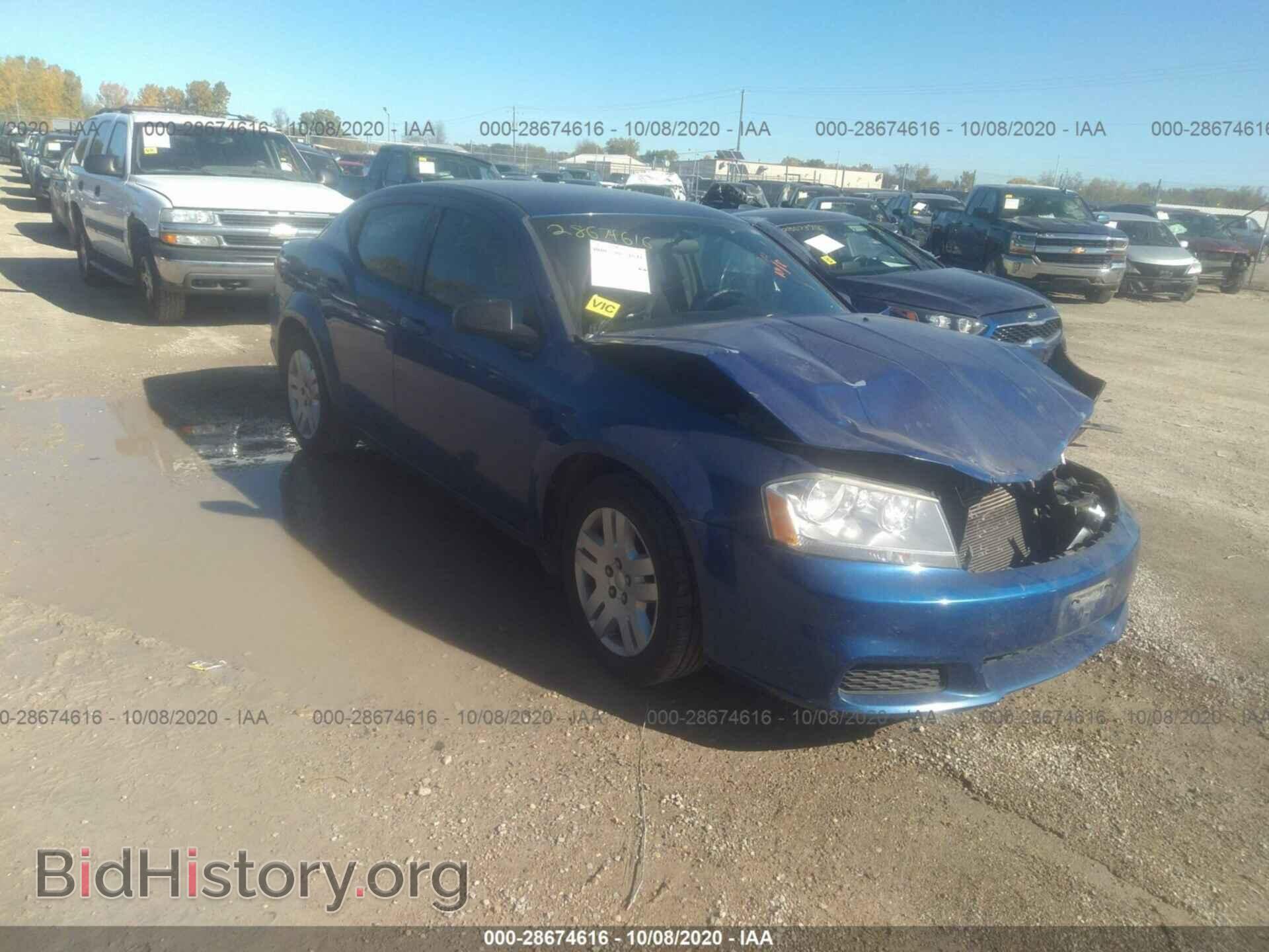 Фотография 1C3CDZAB1DN530481 - DODGE AVENGER 2013