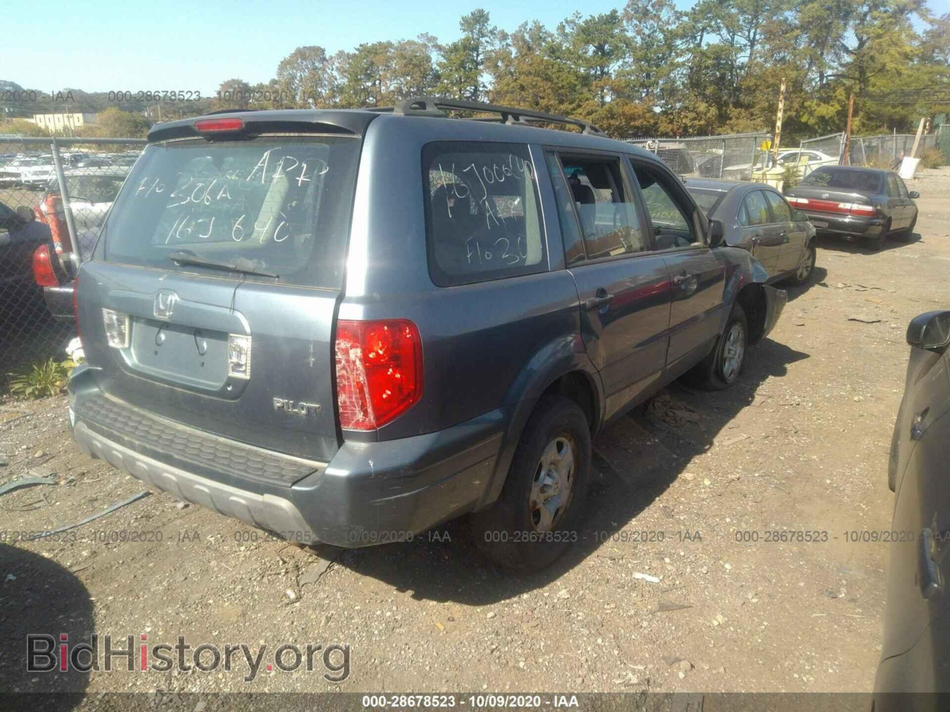 2005 HONDA PILOT - VIN: 2HKYF18125H557586 - Фото 4