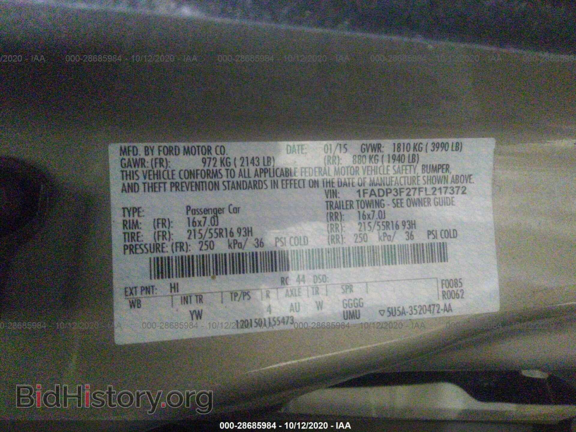 2015 FORD FOCUS - VIN: 1FADP3F27FL217372 - Photo 9