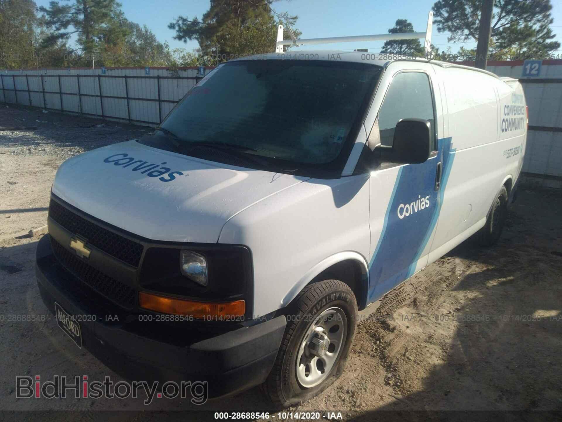 2014 CHEVROLET EXPRESS CARGO VAN - VIN: 1GCSGAFX8E1124100 - Фото 2