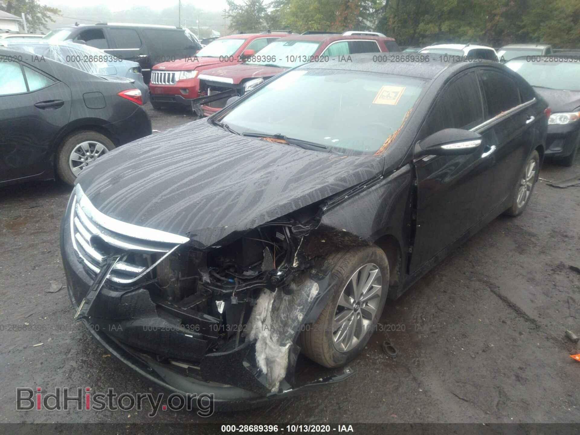 2014 HYUNDAI SONATA - VIN: 5NPEC4AB4EH870235 - Фото 2