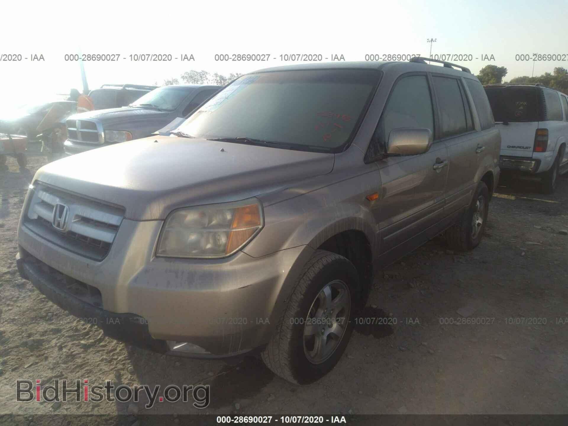 2006 HONDA PILOT - VIN: 5FNYF28426B023455 - Фото 2