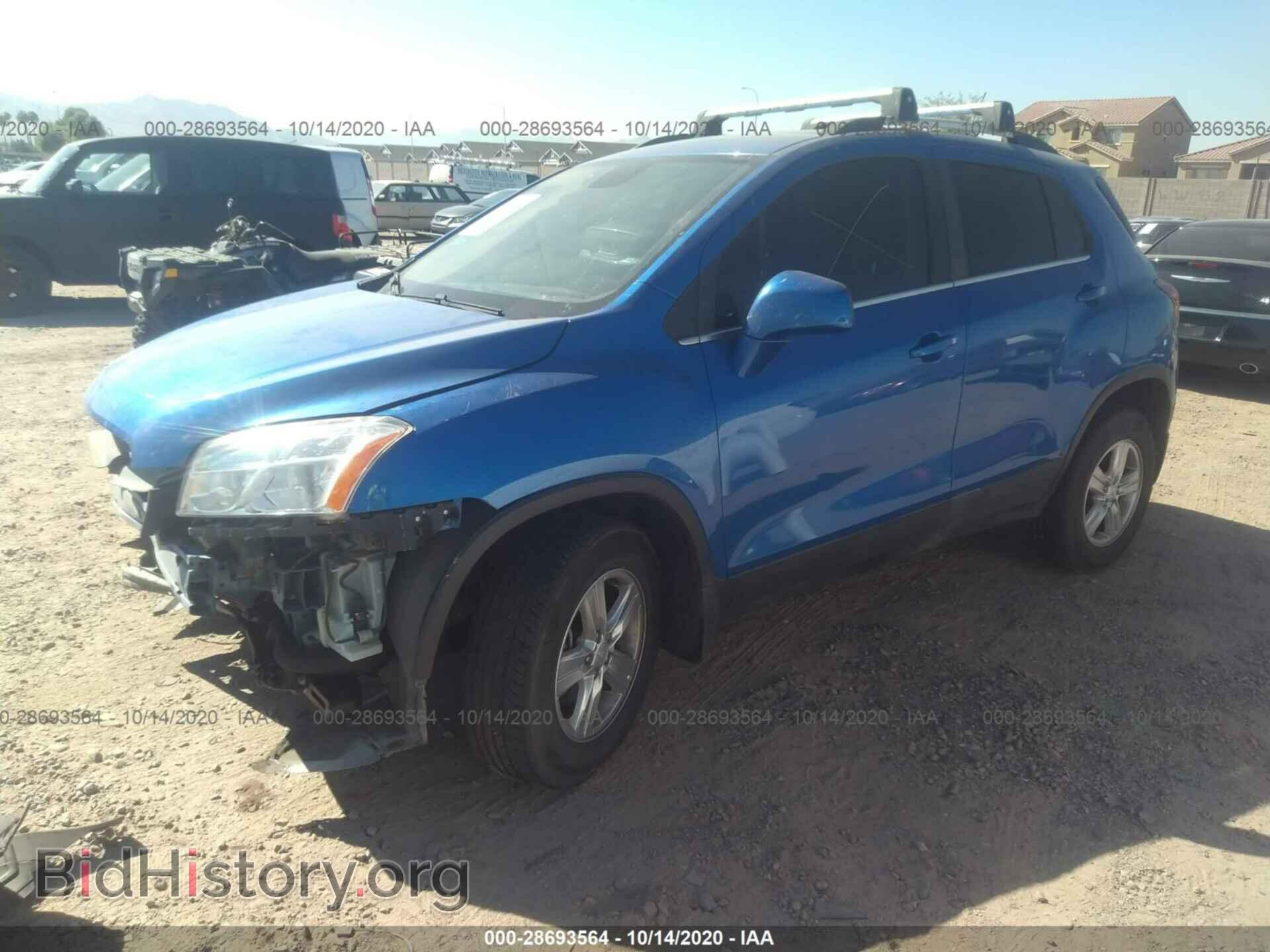 2016 CHEVROLET TRAX - VIN: KL7CJPSBXGB760062 - Фото 2