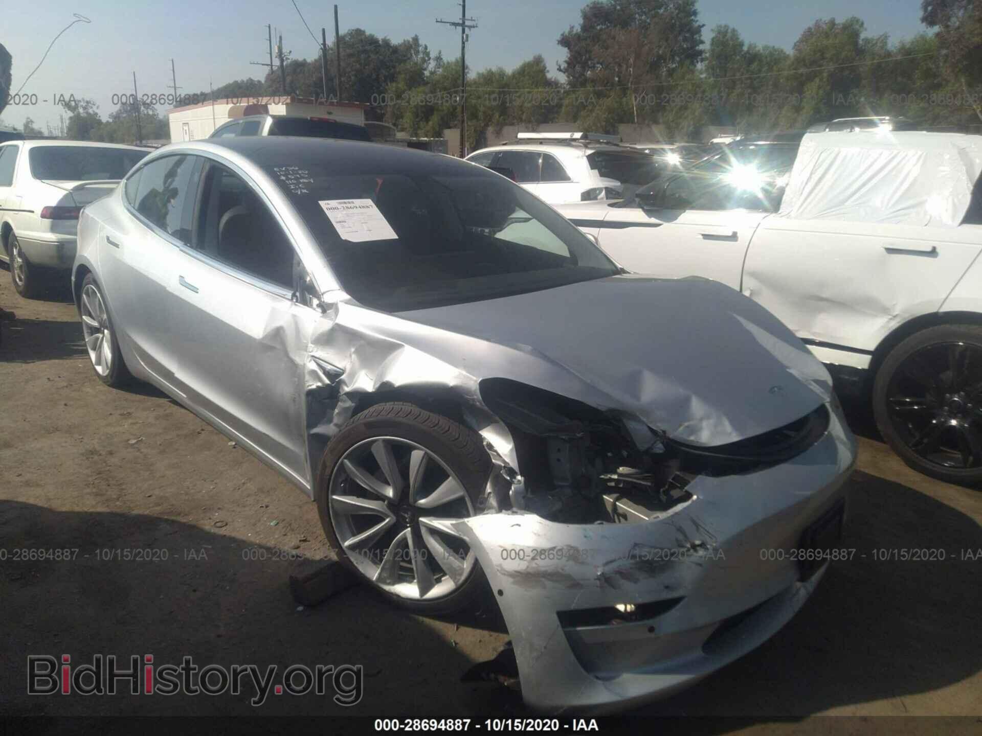 Photo 5YJ3E1EB8JF091178 - TESLA MODEL 3 2018