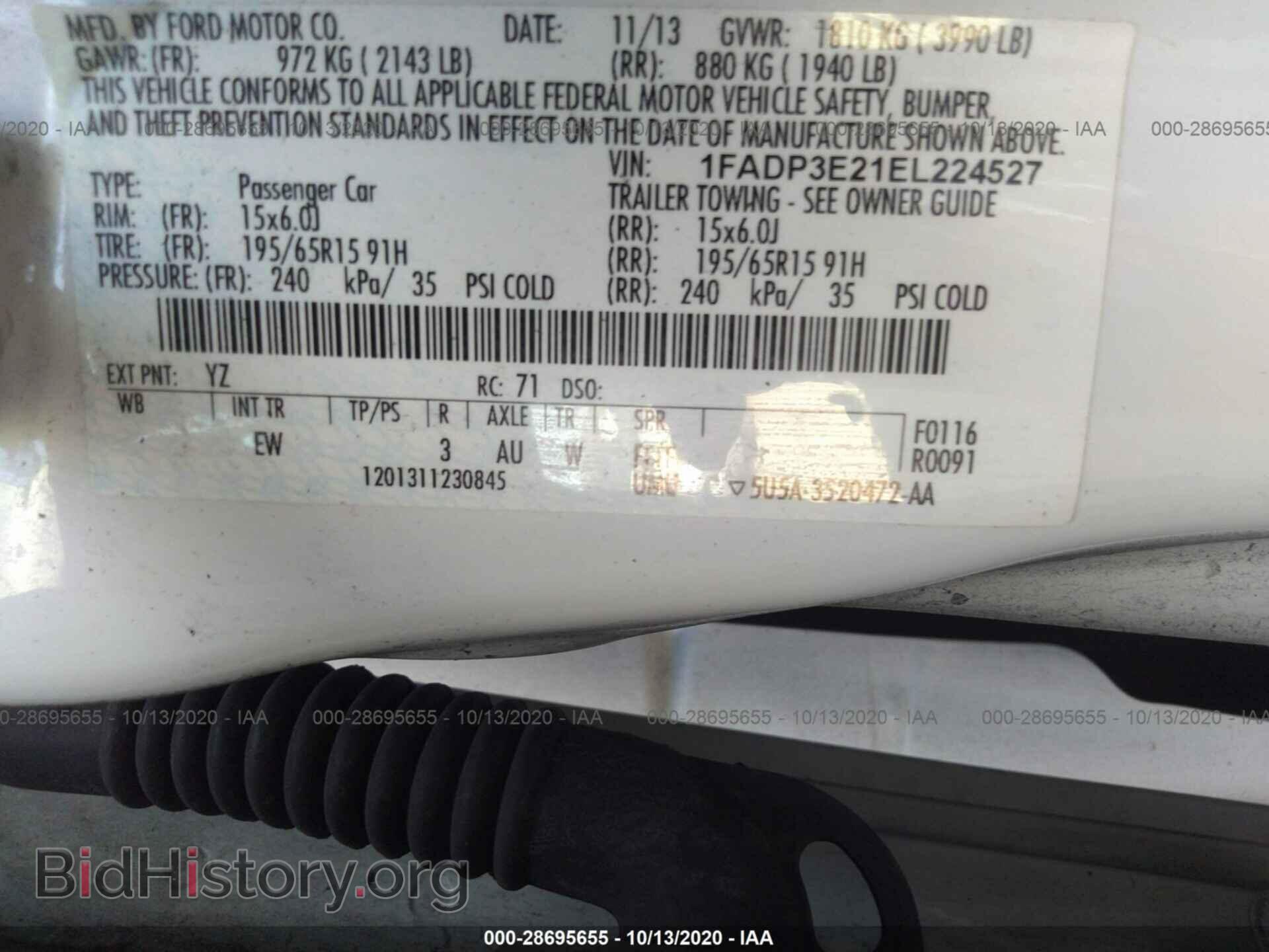 2014 FORD FOCUS - VIN: 1FADP3E21EL224527 - Photo 9