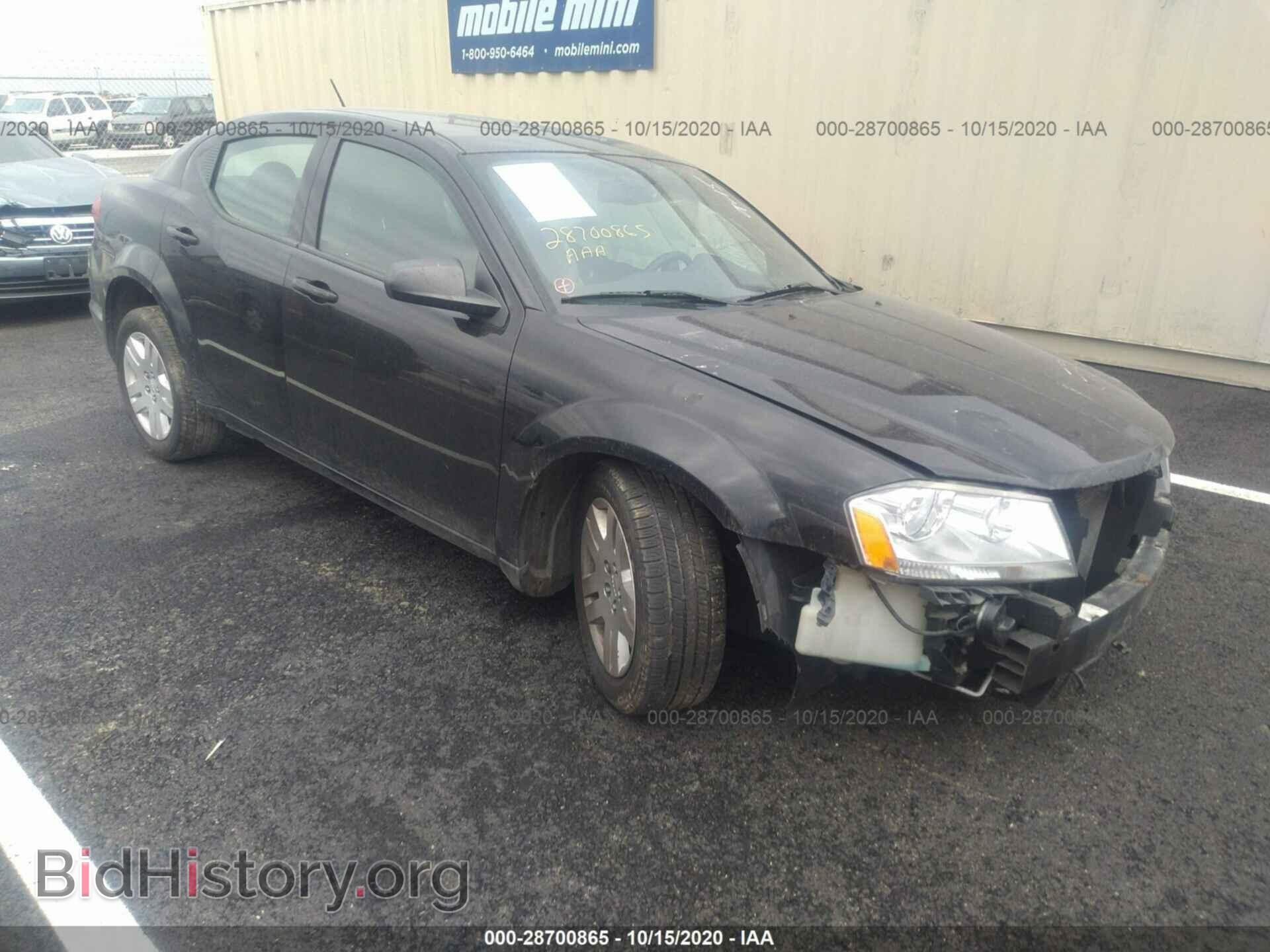 Photo 1C3CDZABXCN311372 - DODGE AVENGER 2012
