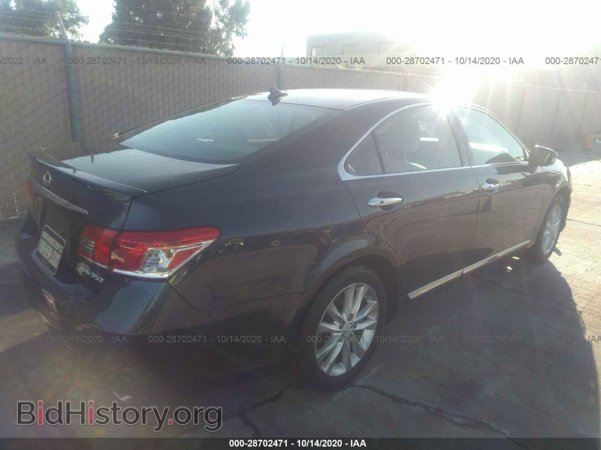 2011 LEXUS ES 350 - VIN: JTHBK1EG3B2425104 - Фото 4