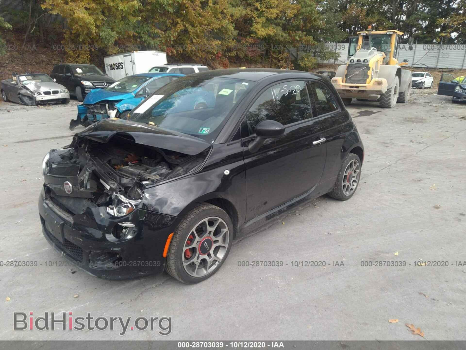 2015 FIAT 500 - VIN: 3C3CFFBR1FT562452 - Фото 2