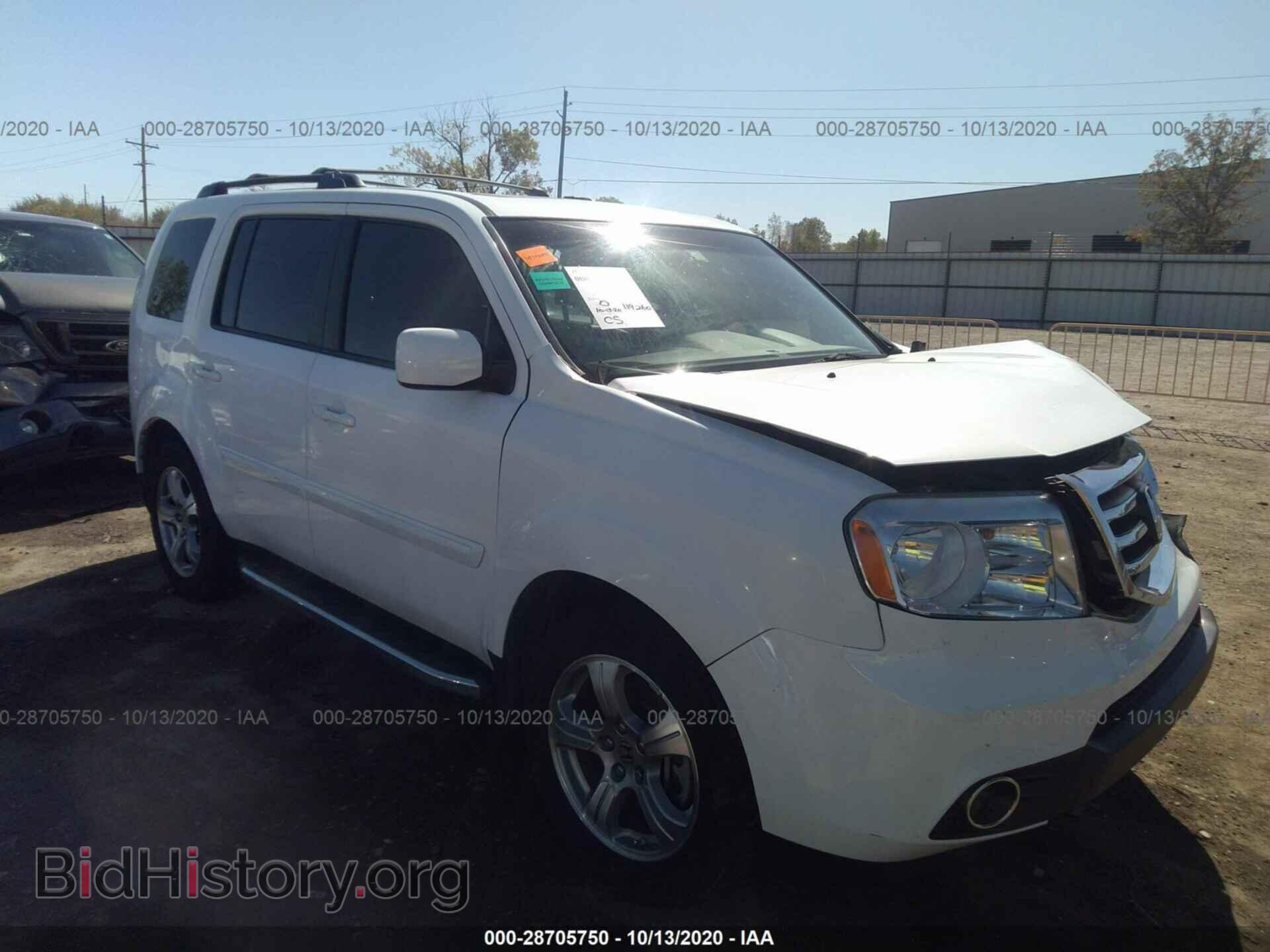 Фотография 5FNYF3H68CB024144 - HONDA PILOT 2012
