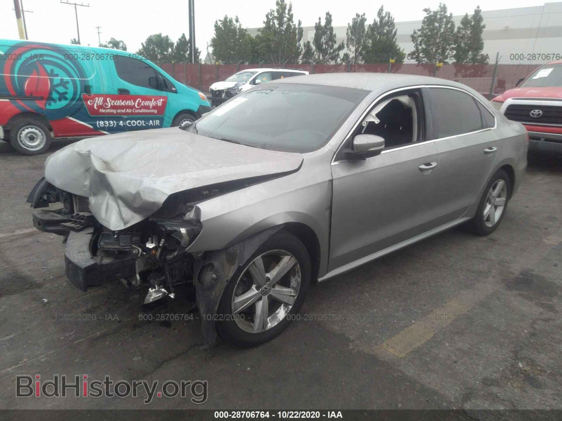 2013 VOLKSWAGEN PASSAT - VIN: 1VWBP7A38DC087492 - Фото 2