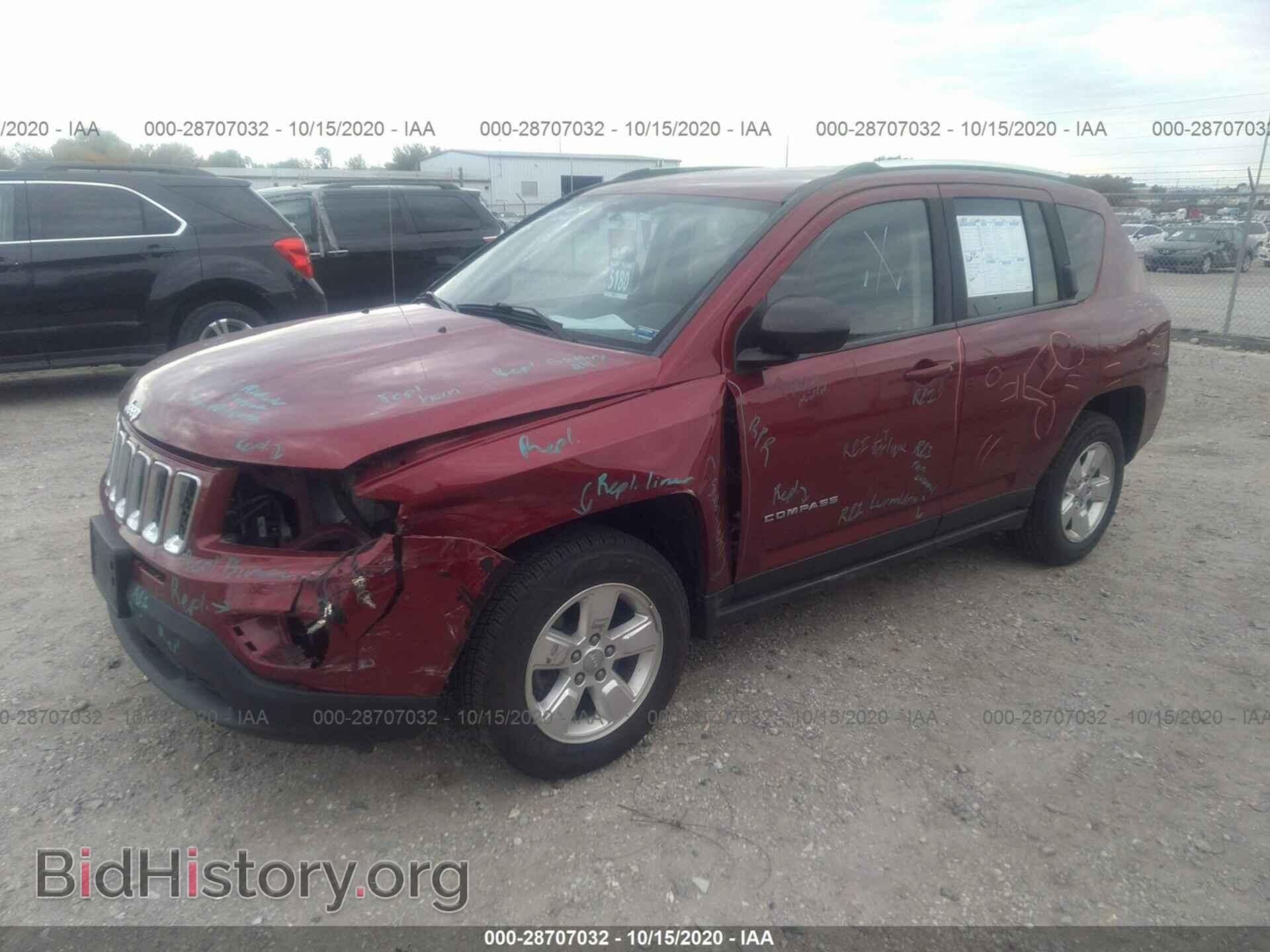 2014 JEEP COMPASS - VIN: 1C4NJCBA9ED641190 - Фото 2