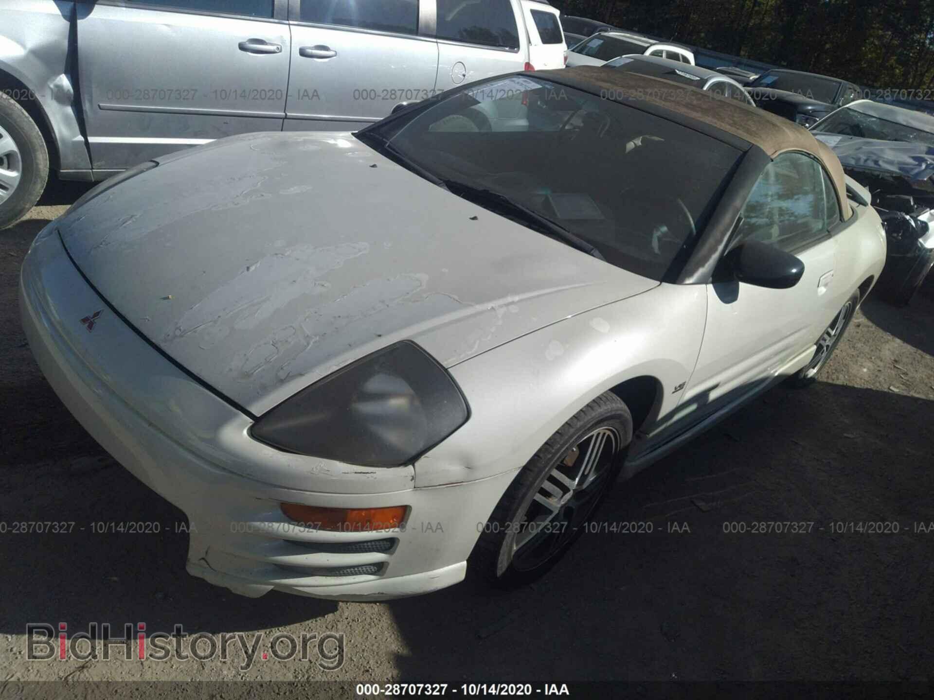 2001 MITSUBISHI ECLIPSE - VIN: 4A3AE55H91E001621 - Фото 2