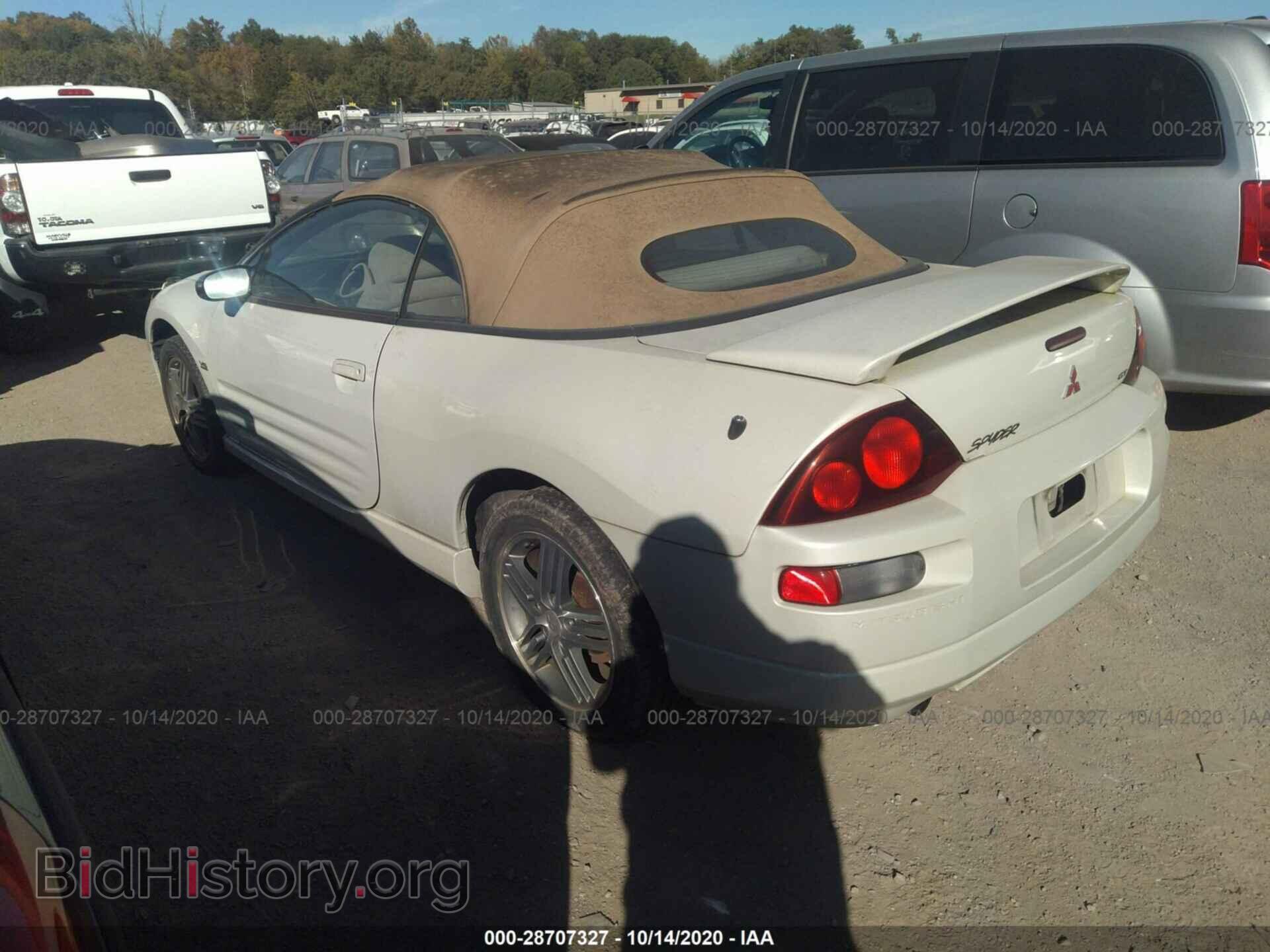 2001 MITSUBISHI ECLIPSE - VIN: 4A3AE55H91E001621 - Фото 3