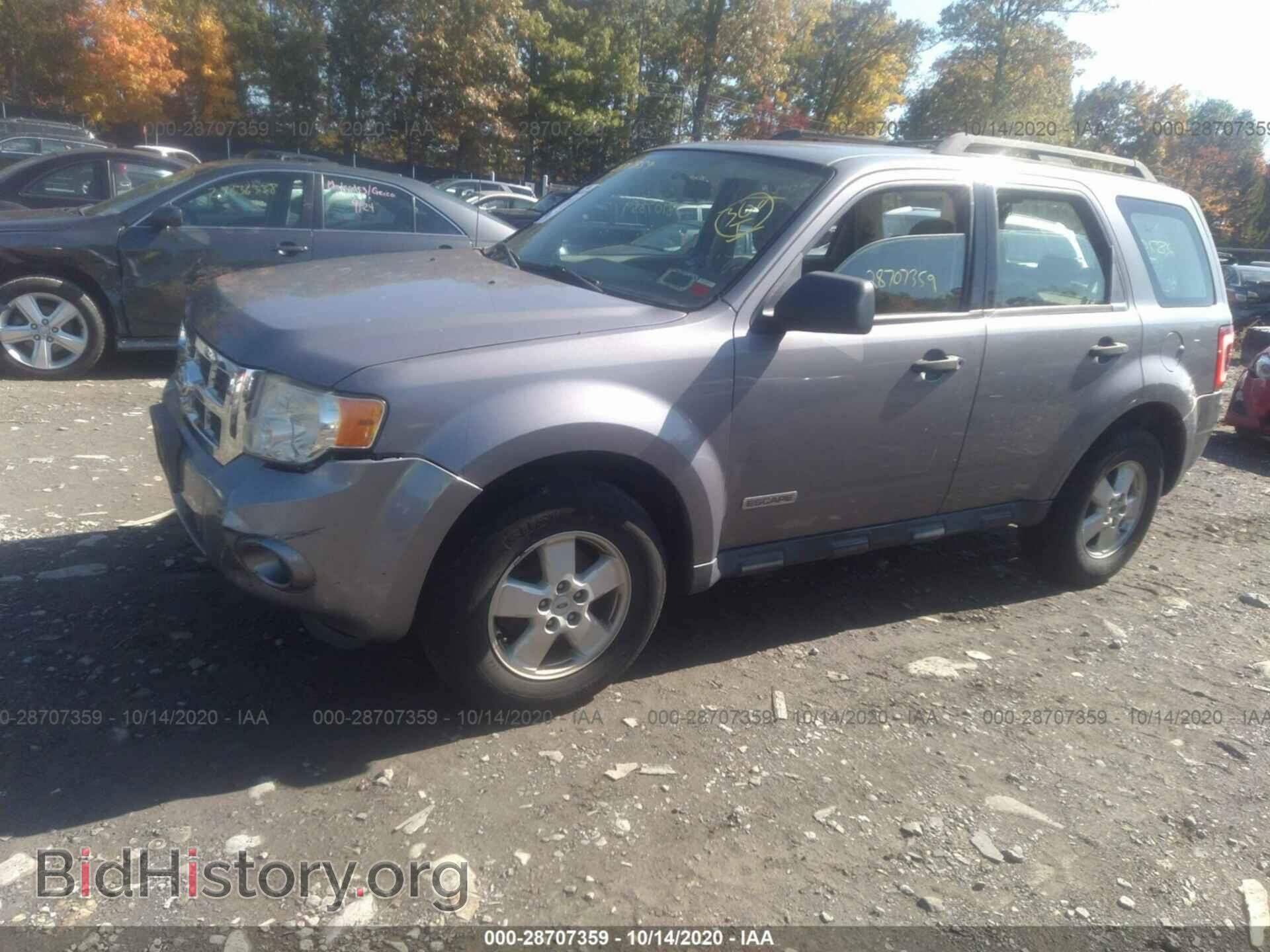 2008 FORD ESCAPE - VIN: 1FMCU92Z08KC08215 - Фото 2