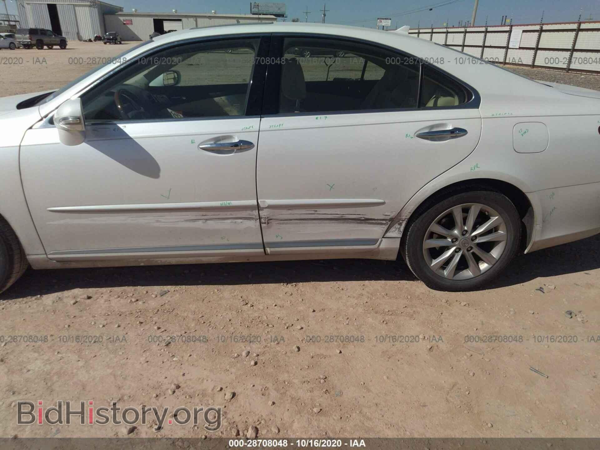 2010 LEXUS ES 350 - VIN: JTHBK1EG4A2381435 - Фото 6