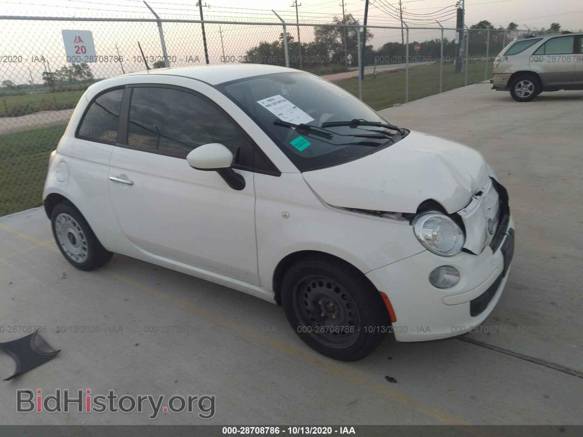 Photo 3C3CFFAR1CT348106 - FIAT 500 2012