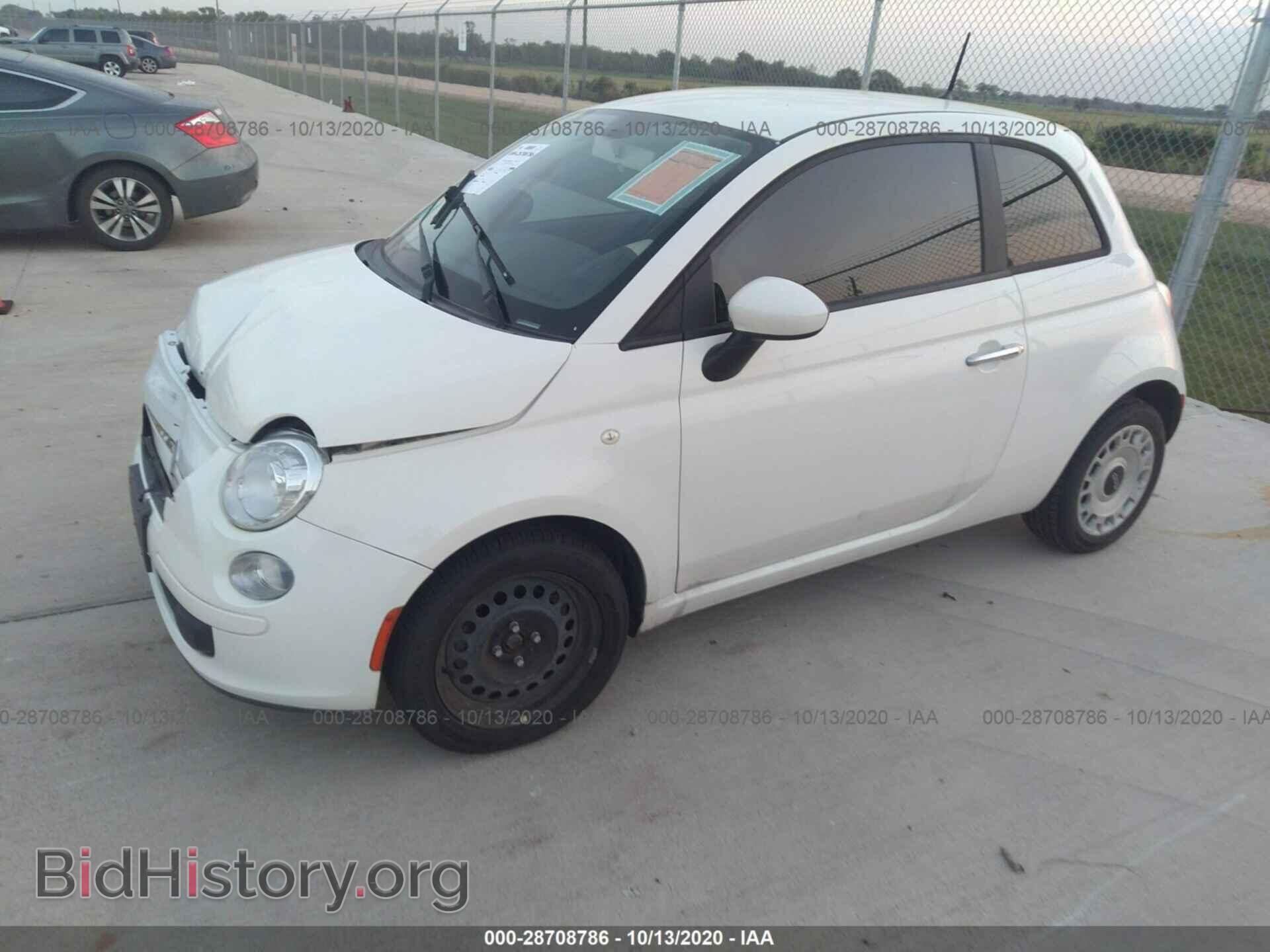 2012 FIAT 500 - VIN: 3C3CFFAR1CT348106 - Фото 2