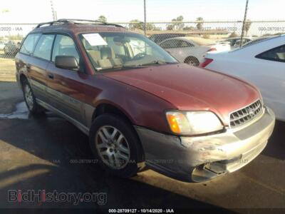 2004 Subaru LEGACY WAGON Outback, красный — VIN 4S3BH675546607889, IAAI