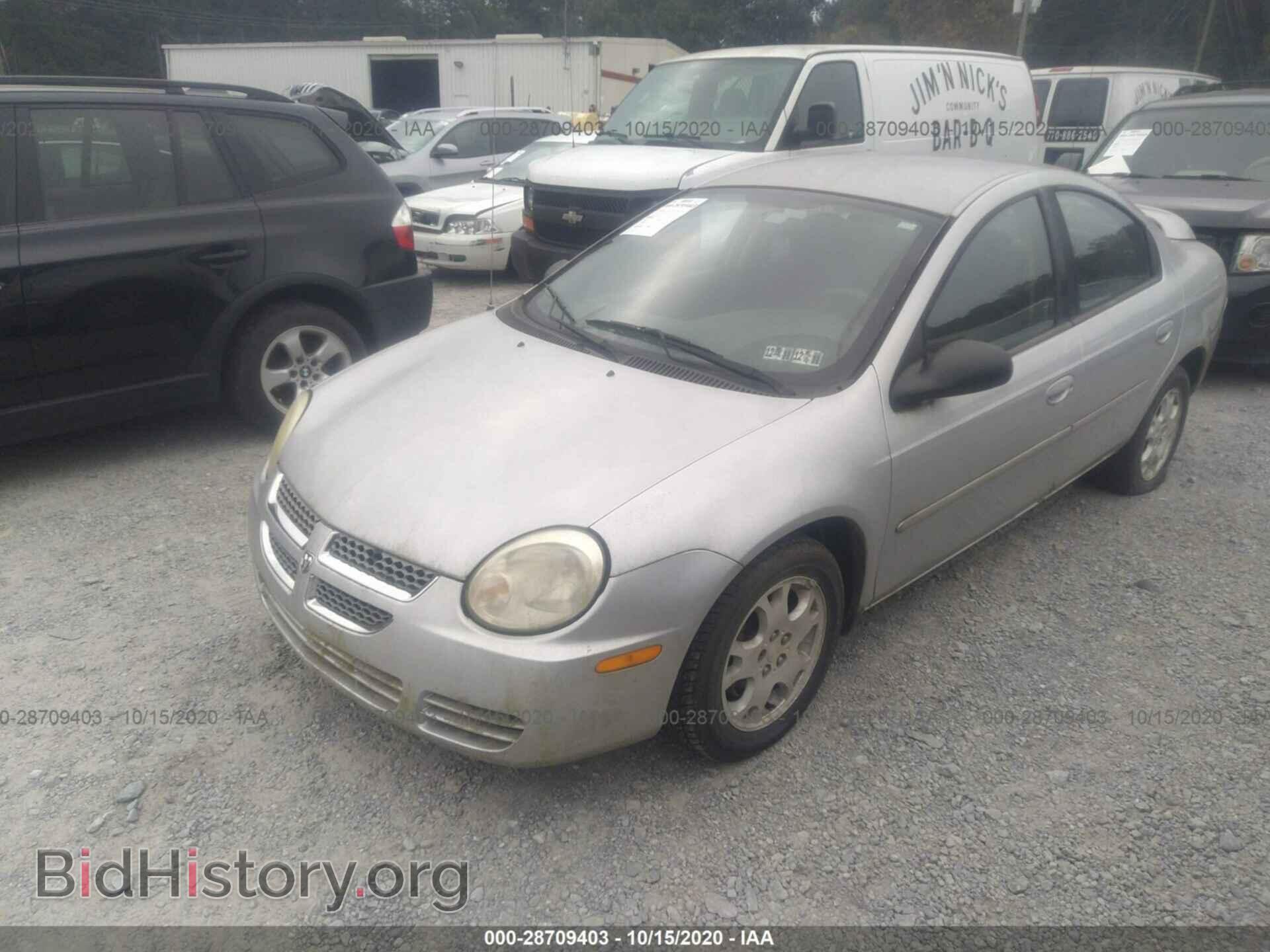 2005 DODGE NEON - VIN: 1B3ES56C75D186295 - Фото 2