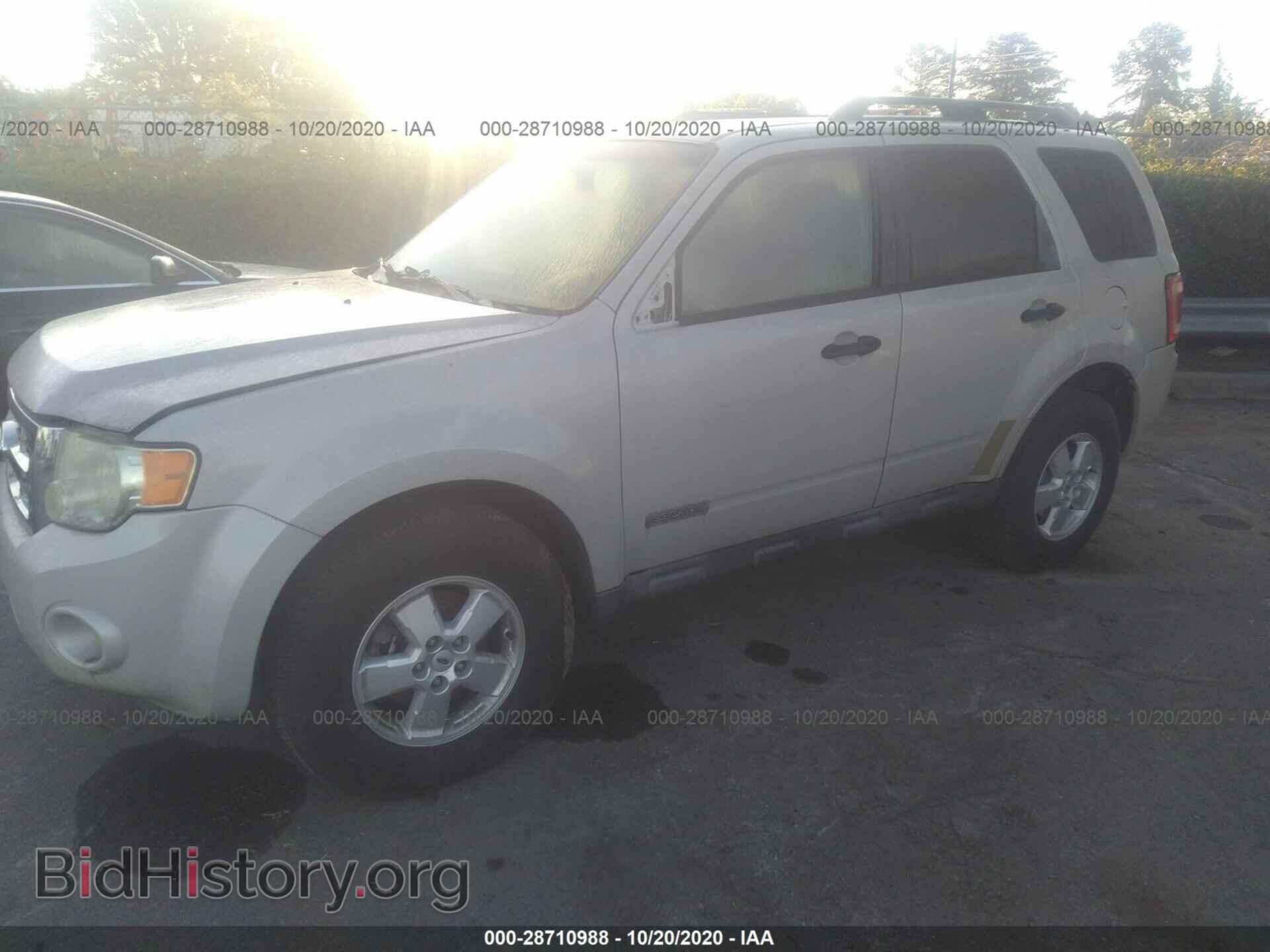 2008 FORD ESCAPE - VIN: 1FMCU03Z28KC91057 - Фото 2