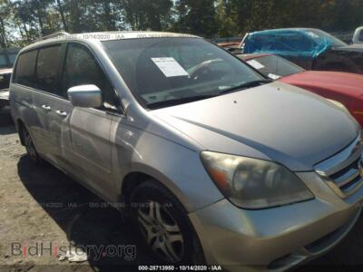 2006 Honda ODYSSEY EX-L, серебристый — VIN 5FNRL38656B457938, IAAI