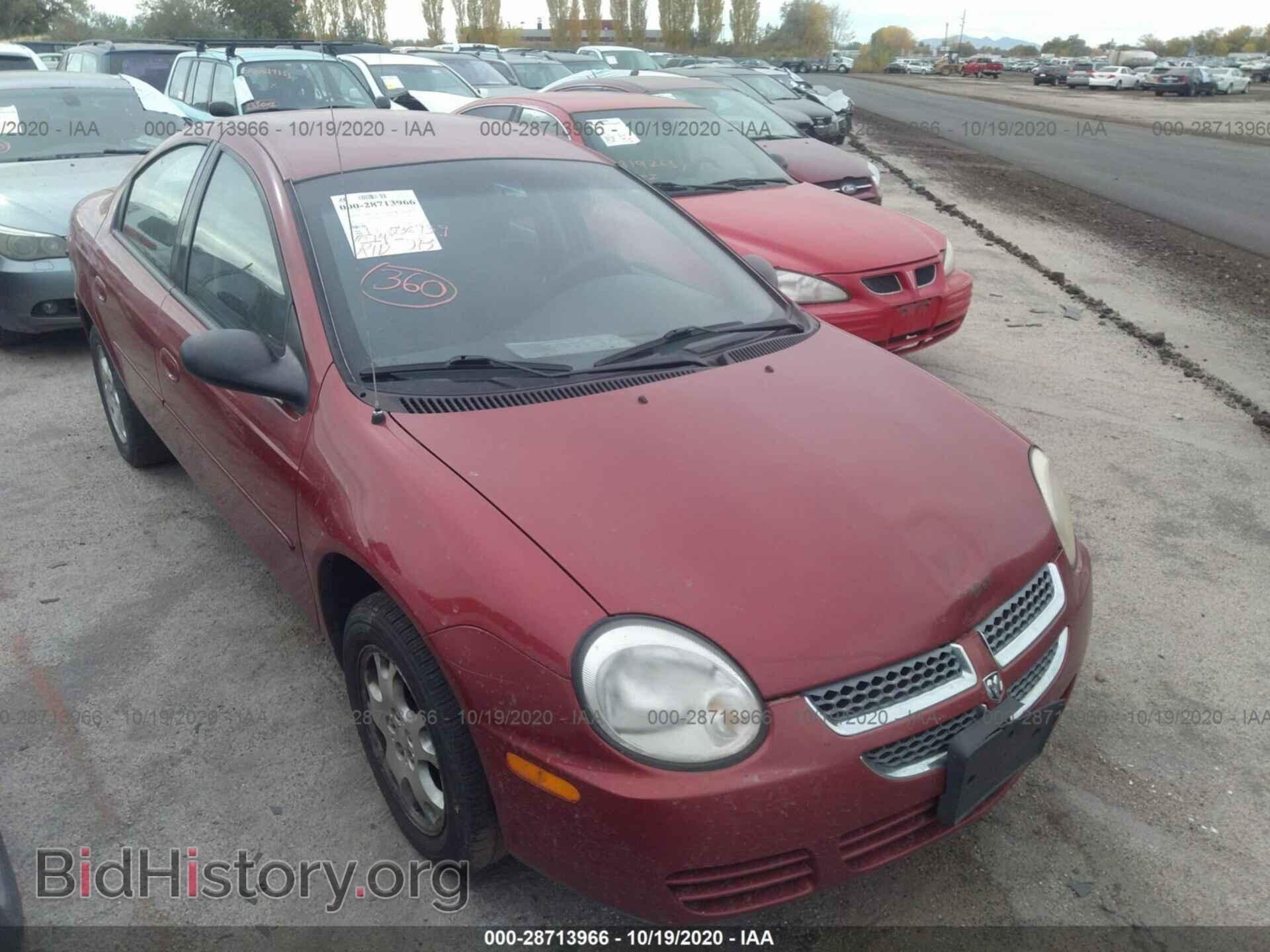 Photo 1B3ES56C35D154914 - DODGE NEON 2005