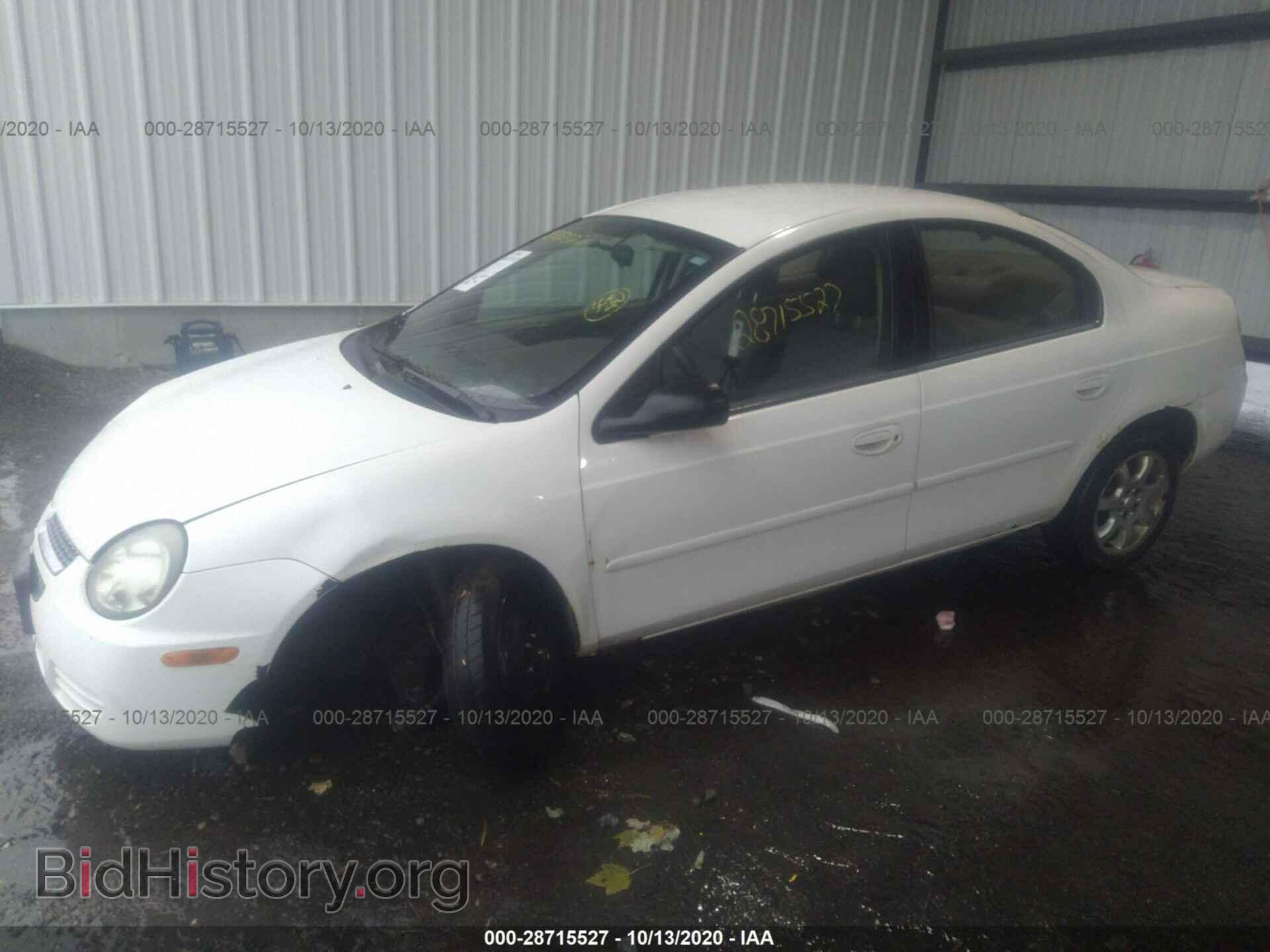 2005 DODGE NEON - VIN: 1B3ES56C55D243495 - Фото 2