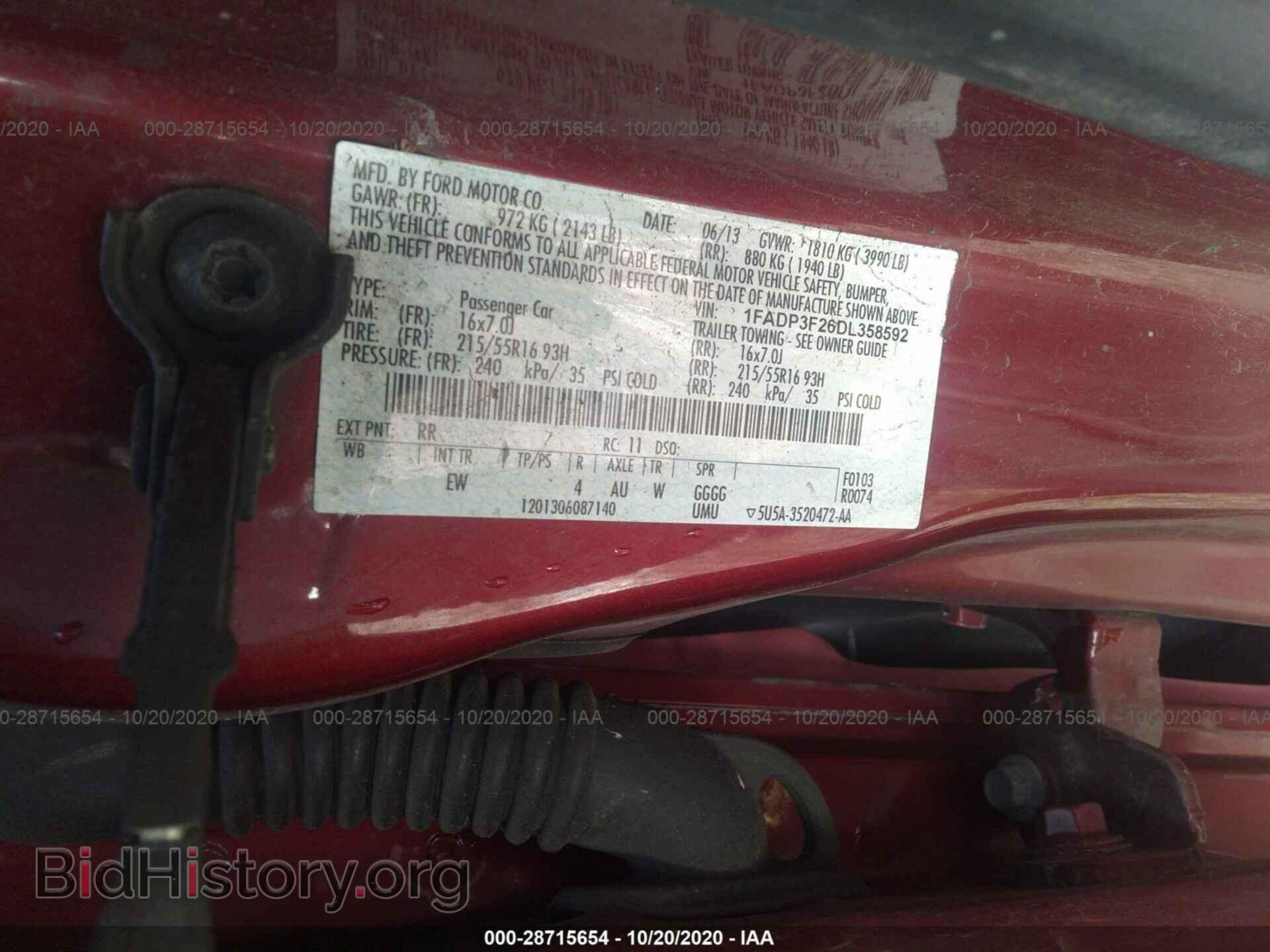 2013 FORD FOCUS - VIN: 1FADP3F26DL358592 - Photo 9