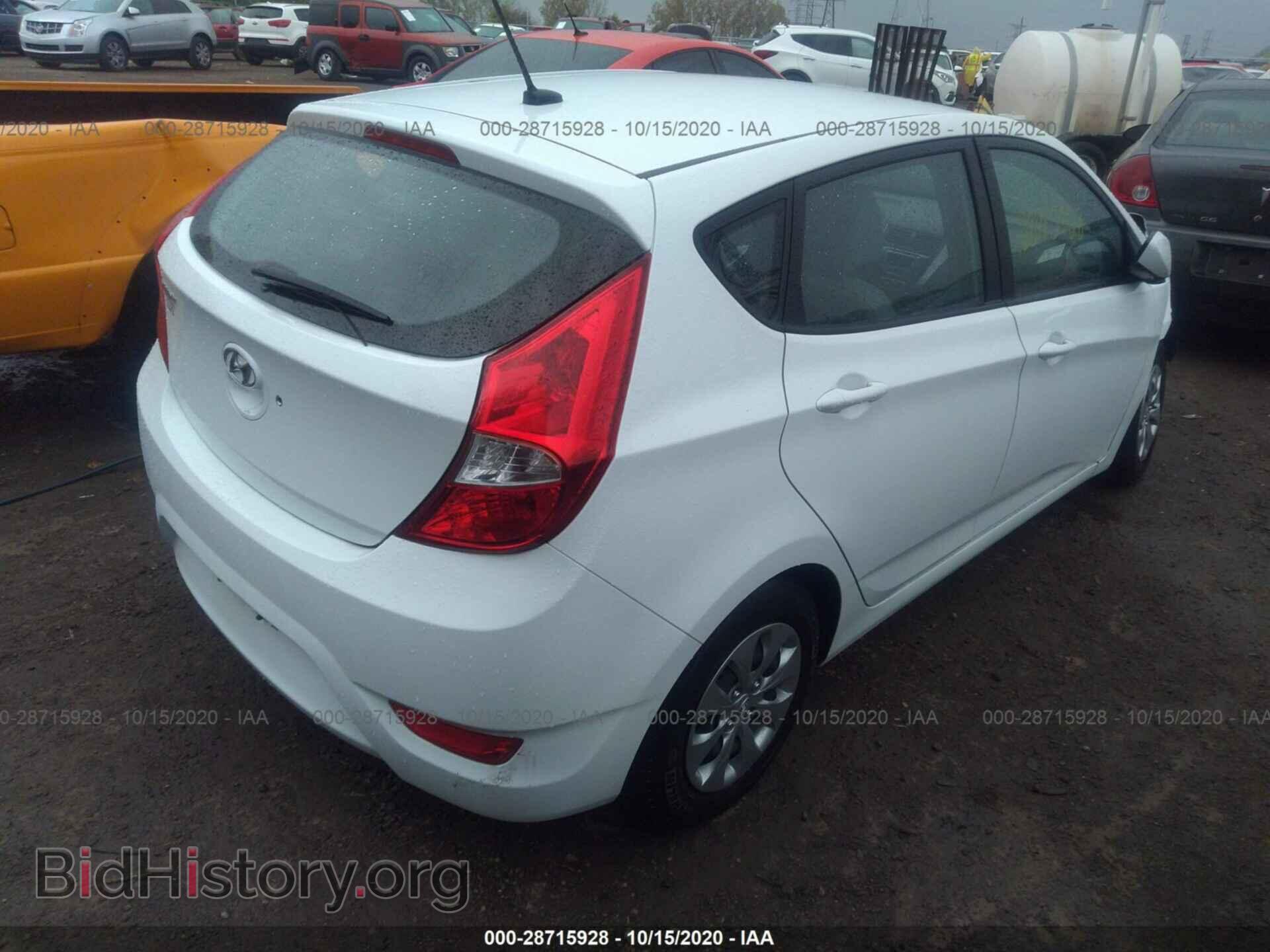 2017 HYUNDAI ACCENT - VIN: KMHCT5AE2HU301865 - Фото 4