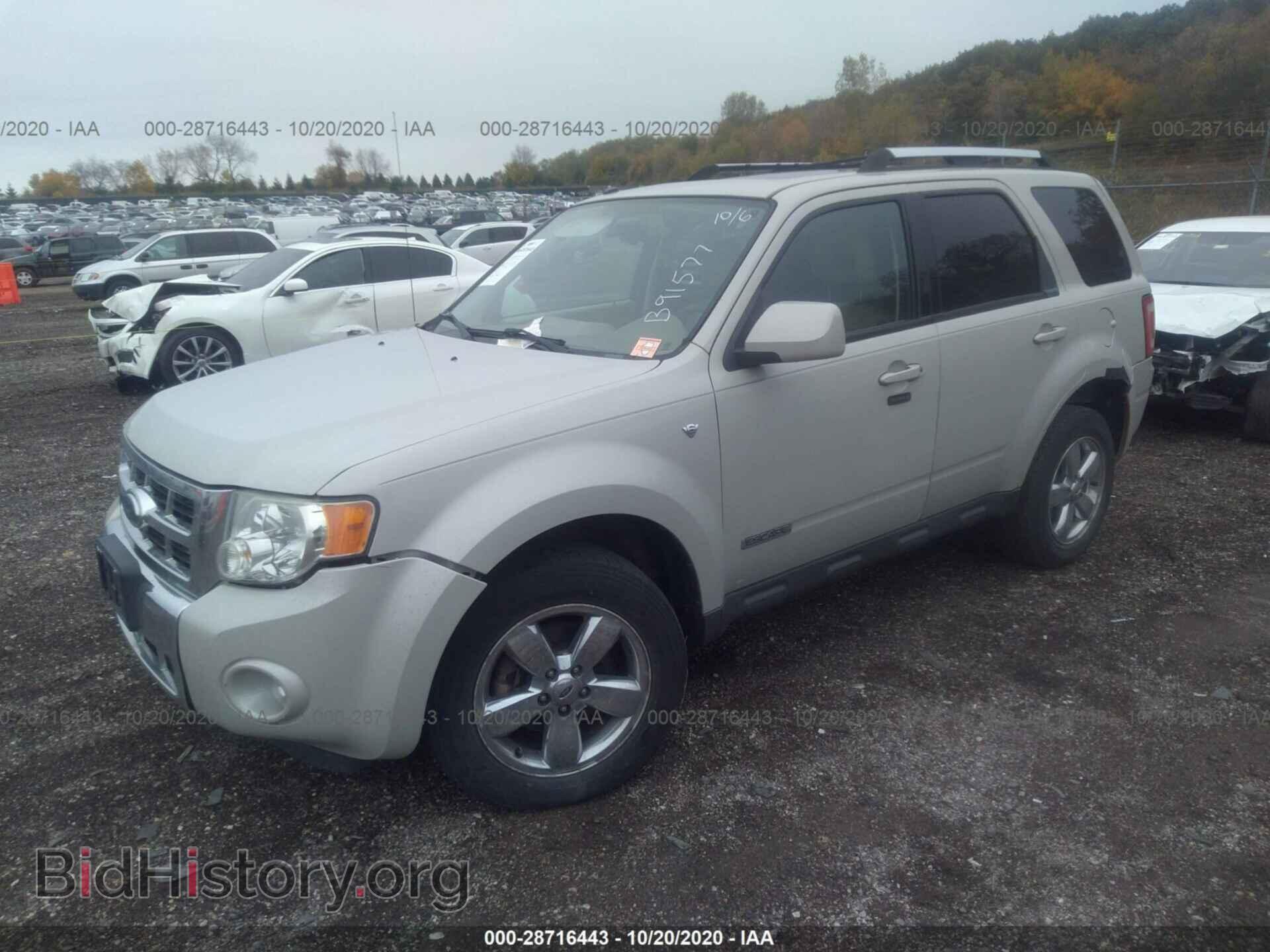 2008 FORD ESCAPE - VIN: 1FMCU04198KB91577 - Фото 2