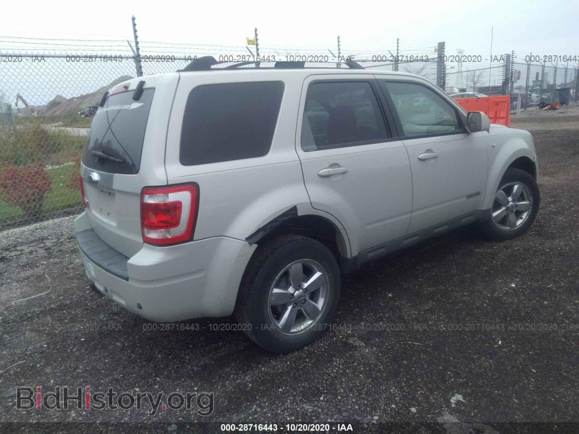 2008 FORD ESCAPE - VIN: 1FMCU04198KB91577 - Фото 4