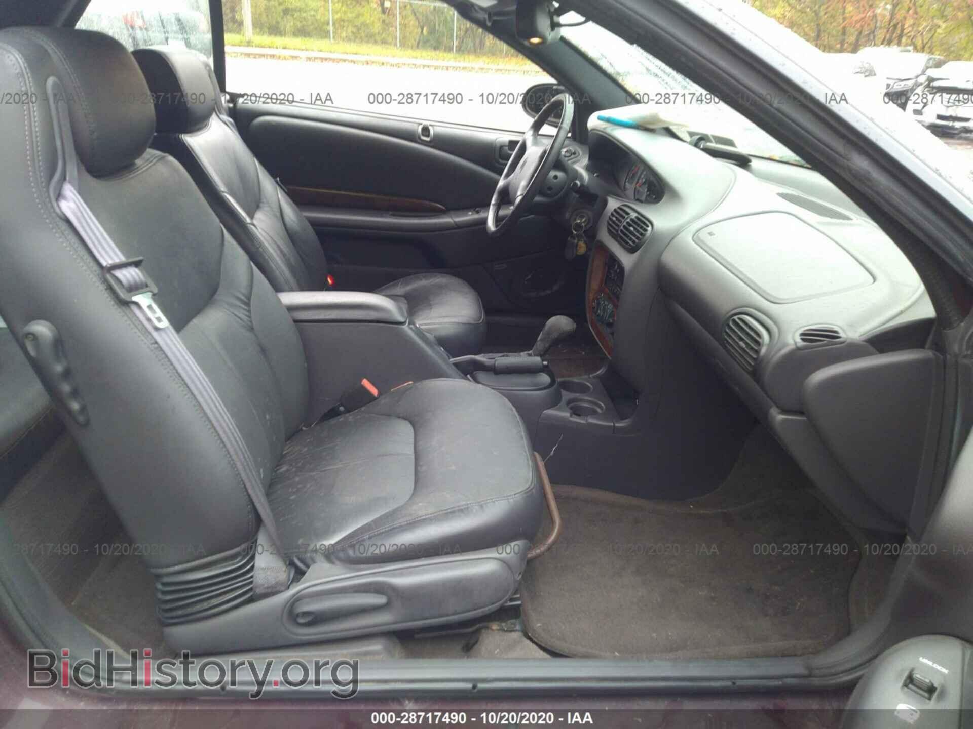 1999 CHRYSLER SEBRING - VIN: 3C3EL55H6XT205798 - Фото 5
