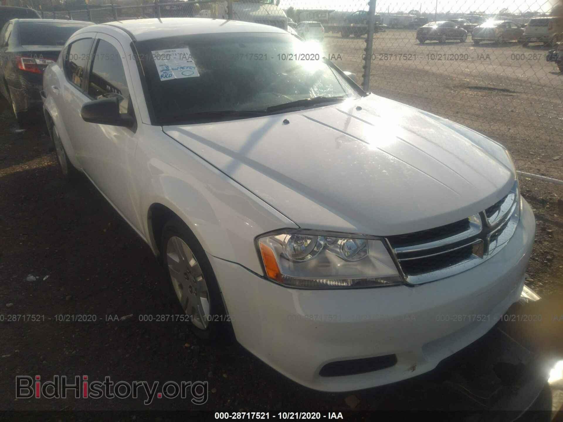 Фотография 1C3CDZAB8DN683035 - DODGE AVENGER 2013