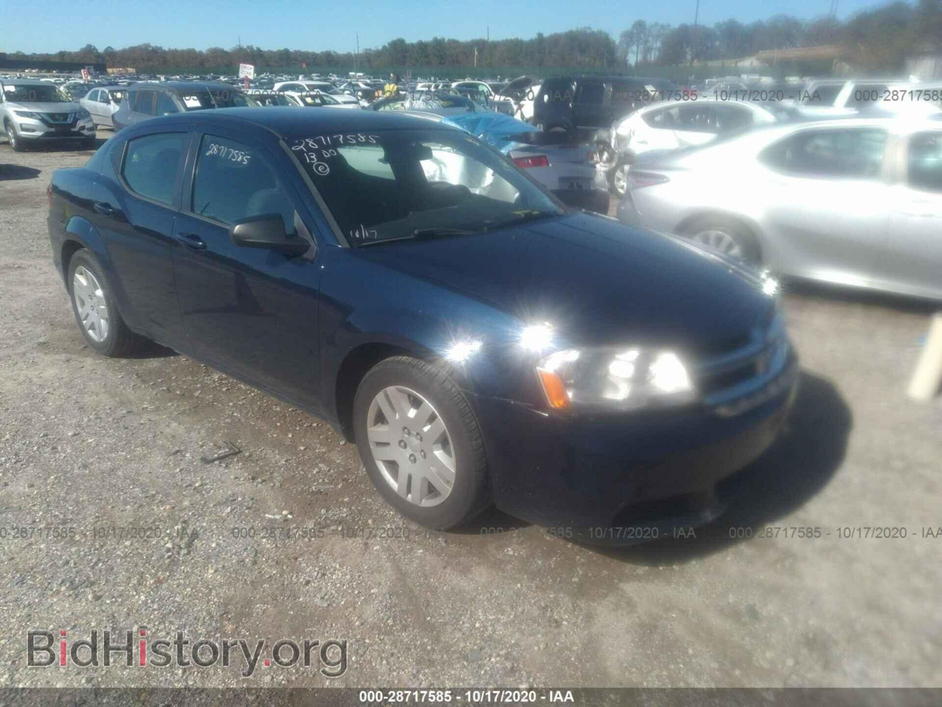 Фотография 1C3CDZAB4DN628128 - DODGE AVENGER 2013