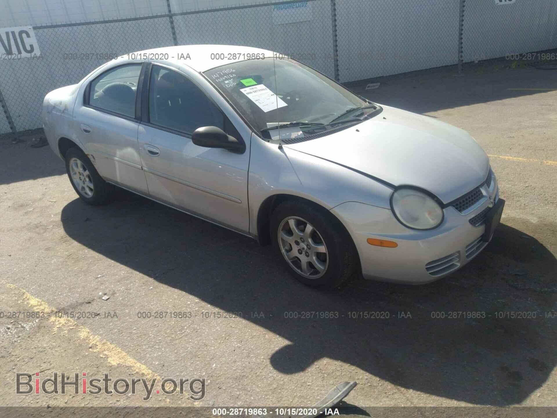 Photo 1B3ES56C85D217490 - DODGE NEON 2005