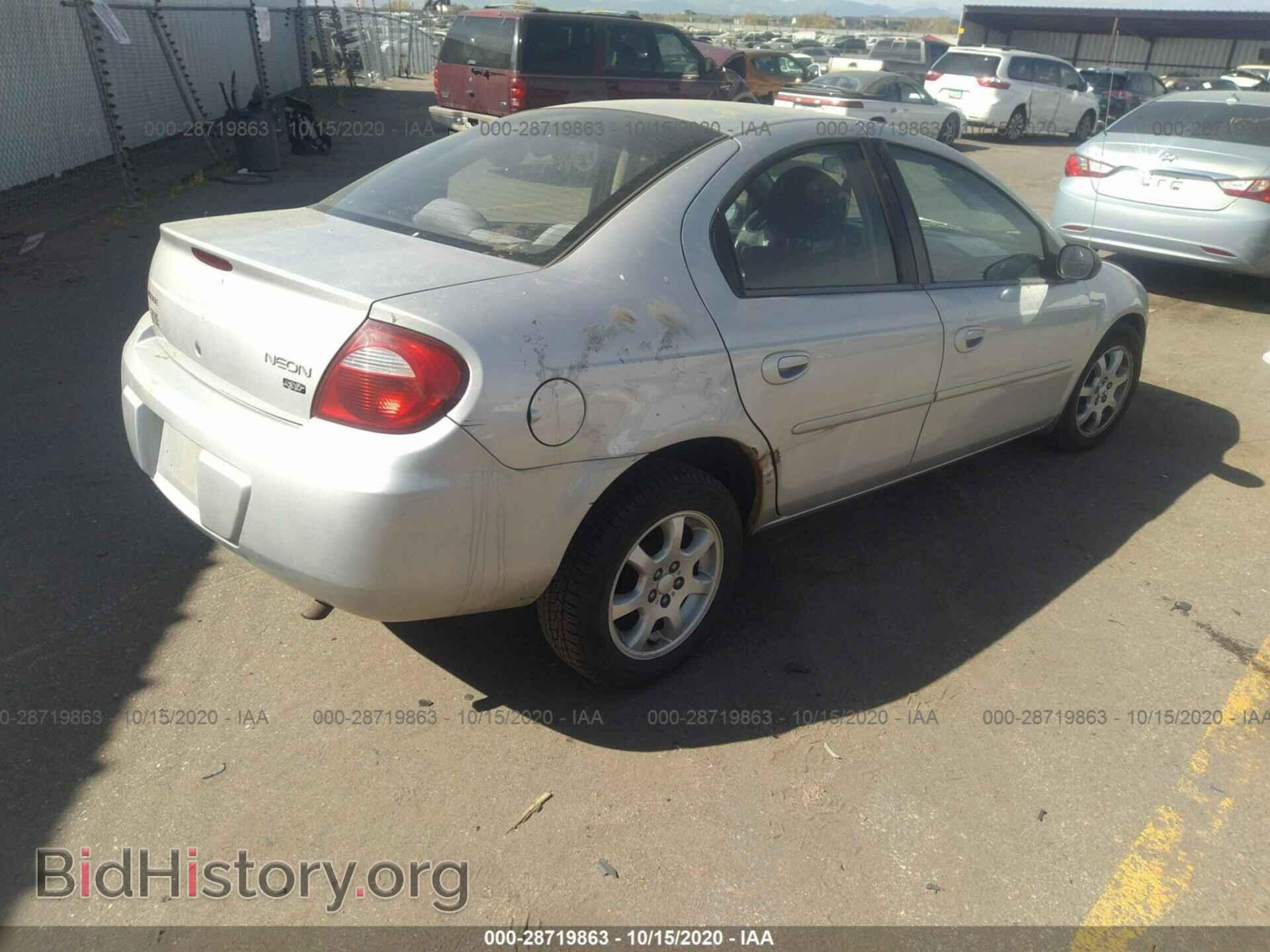 2005 DODGE NEON - VIN: 1B3ES56C85D217490 - Фото 4