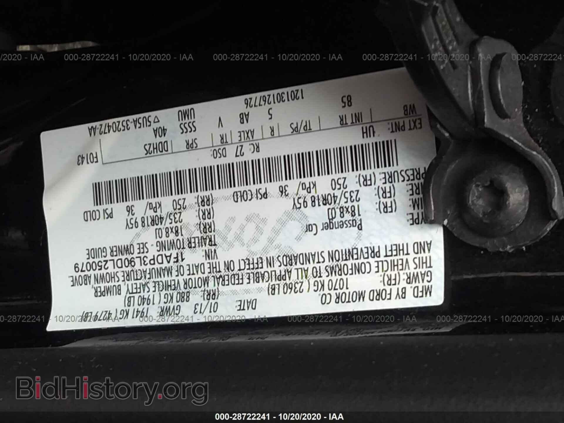 2013 FORD FOCUS - VIN: 1FADP3L90DL250079 - Photo 9