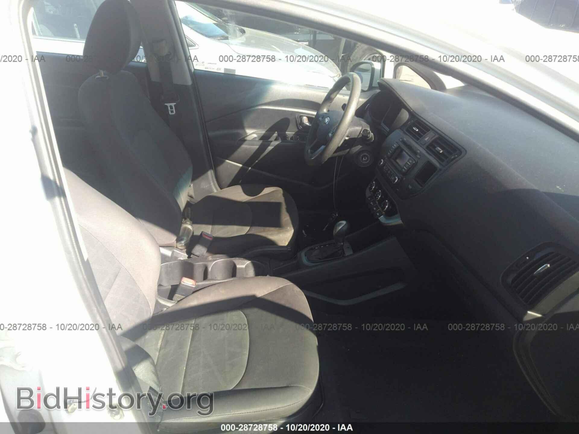 2013 KIA RIO - VIN: KNADM4A38D6240676 - Фото 5
