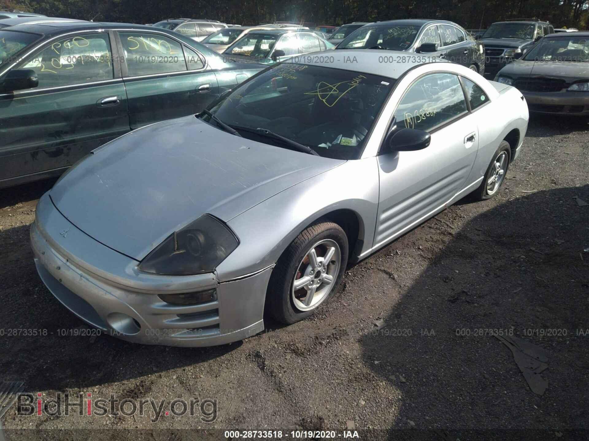 2003 MITSUBISHI ECLIPSE - VIN: 4A3AC34G23E050276 - Фото 2