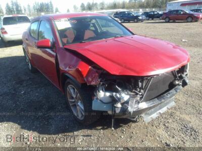 2011 Dodge AVENGER Heat, красный — VIN 1B3BD1FG0BN574242, IAAI