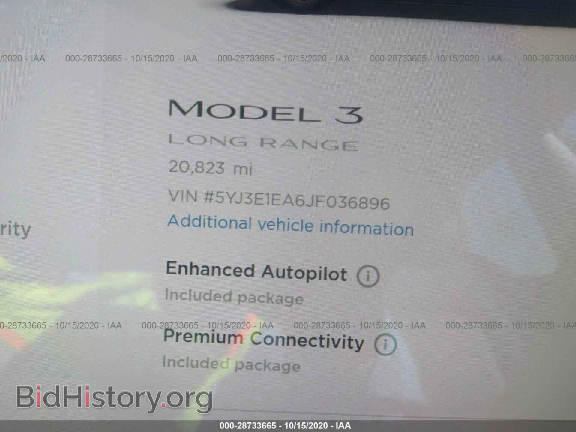 2018 TESLA MODEL 3 - VIN: 5YJ3E1EA6JF036896 - Photo 7