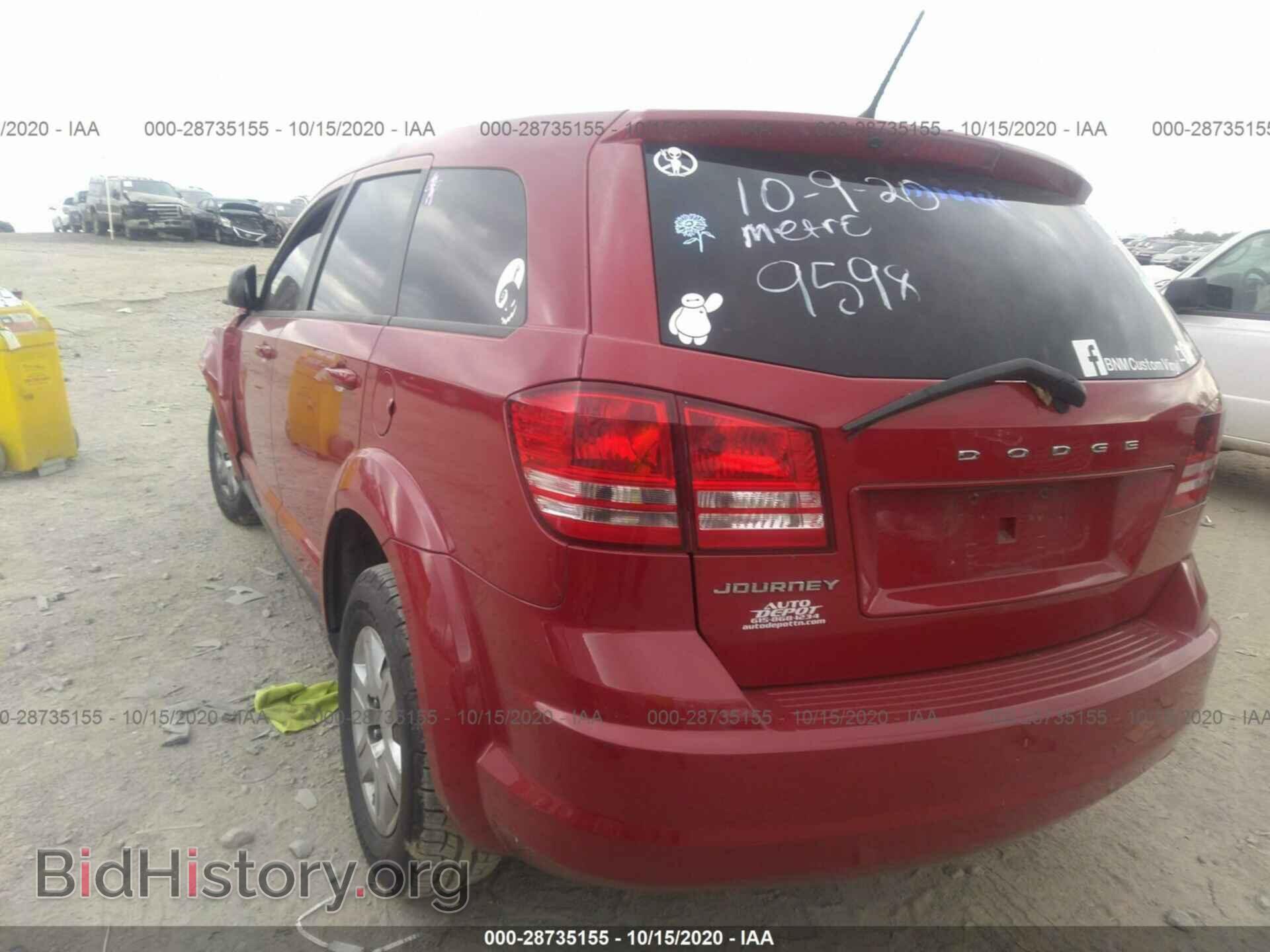 2012 DODGE JOURNEY - VIN: 3C4PDCAB3CT349598 - Photo 3
