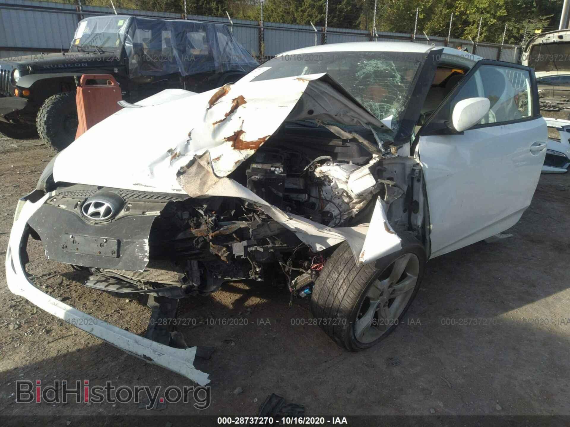 2012 HYUNDAI VELOSTER - VIN: KMHTC6AD3CU020180 - Фото 2