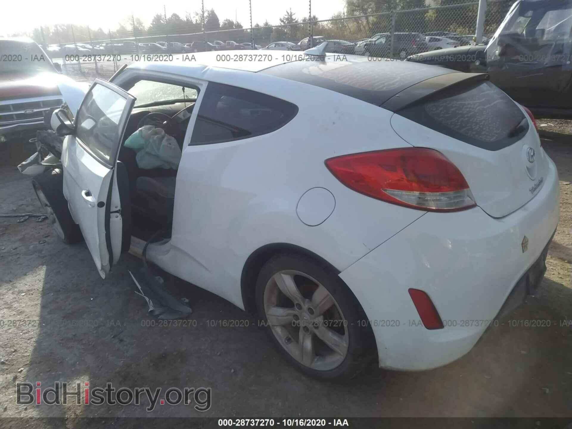 2012 HYUNDAI VELOSTER - VIN: KMHTC6AD3CU020180 - Фото 3