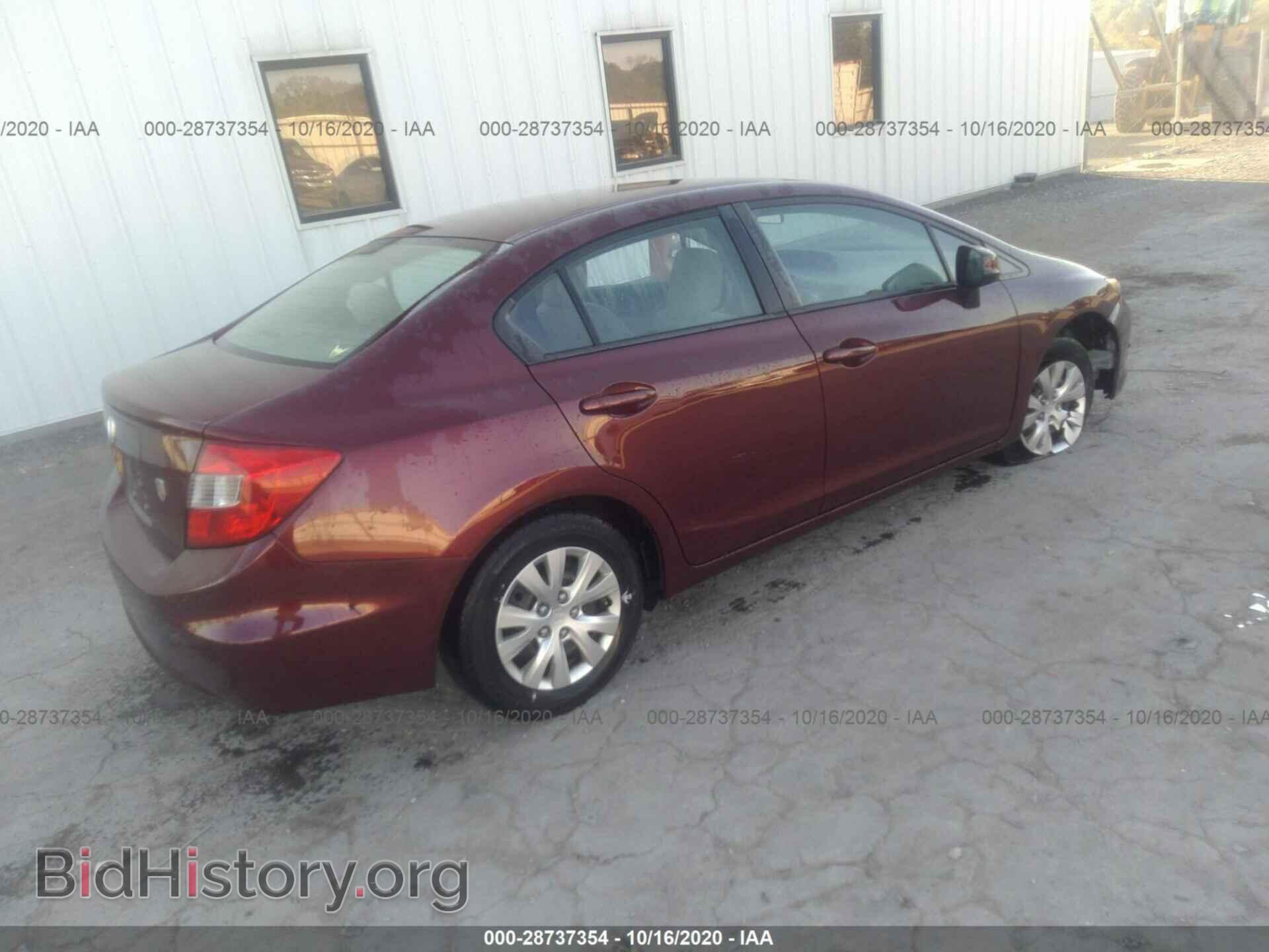 2012 HONDA CIVIC SDN - VIN: 2HGFB2F5XCH606894 - Фото 4