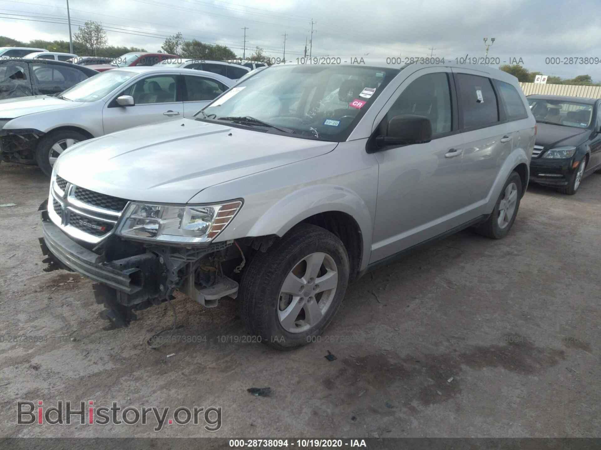 2013 DODGE JOURNEY - VIN: 3C4PDCAB7DT576097 - Фото 2
